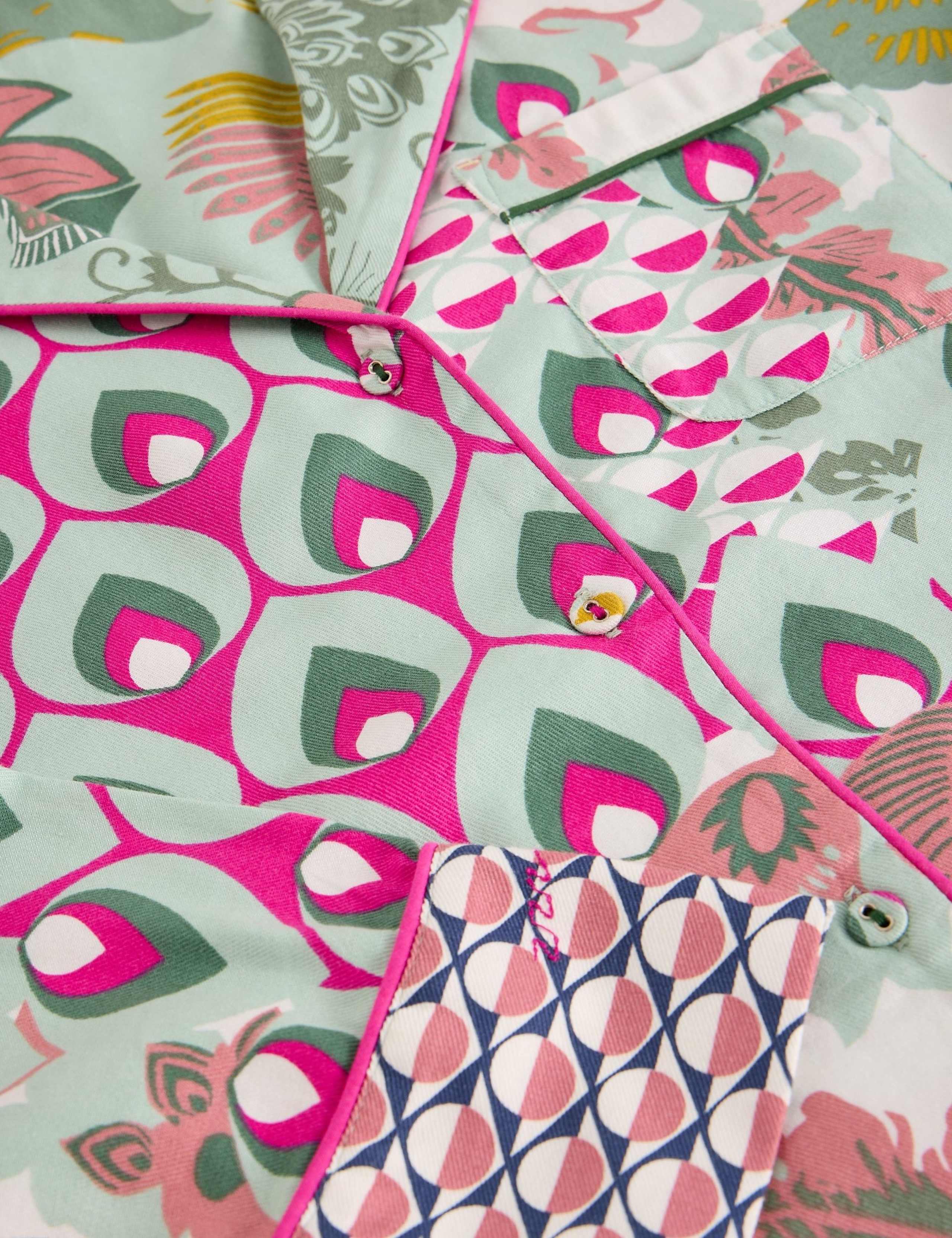 Cotton Rich Printed Pyjama Top 6 of 7