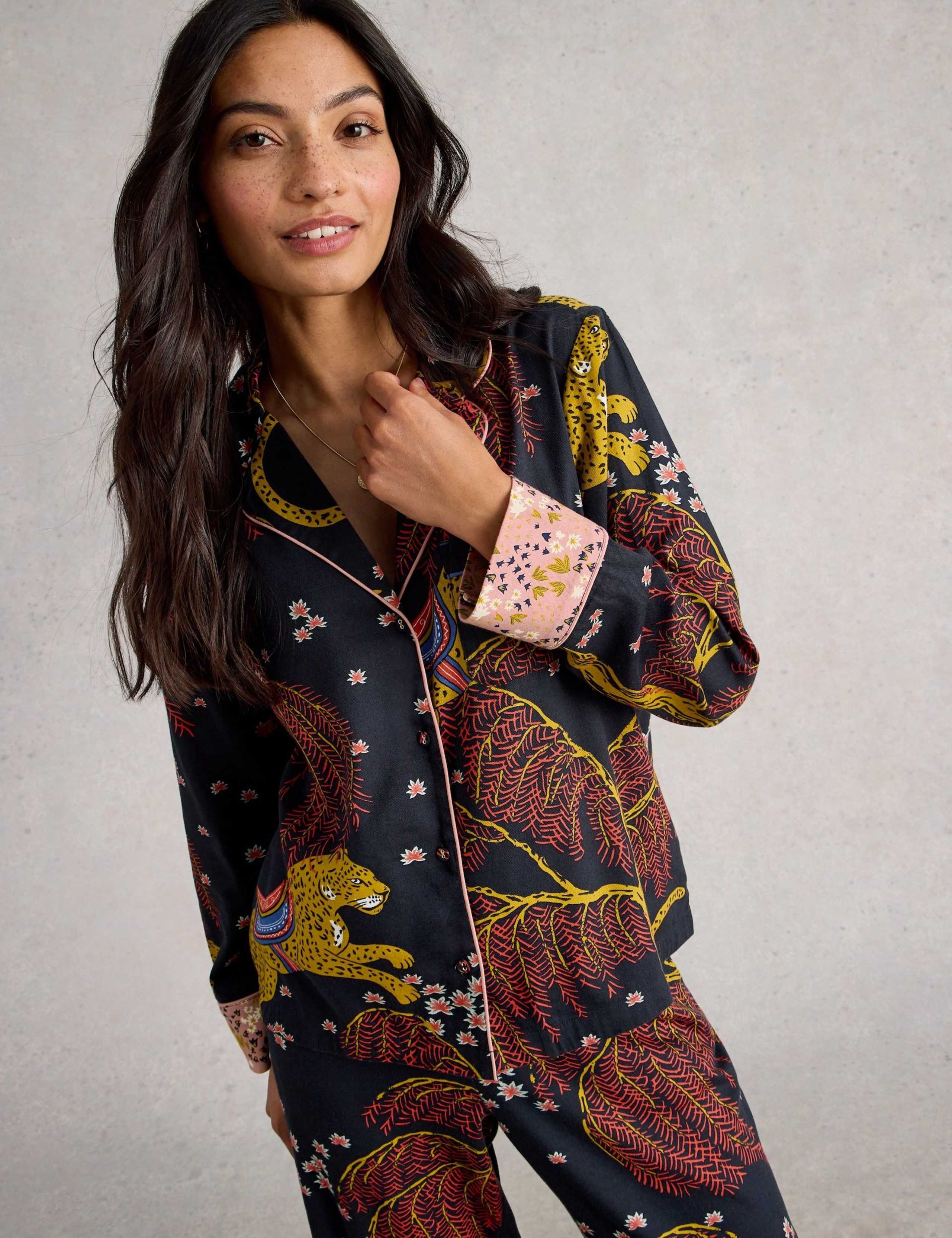 Cotton Rich Printed Pyjama Top 3 of 7