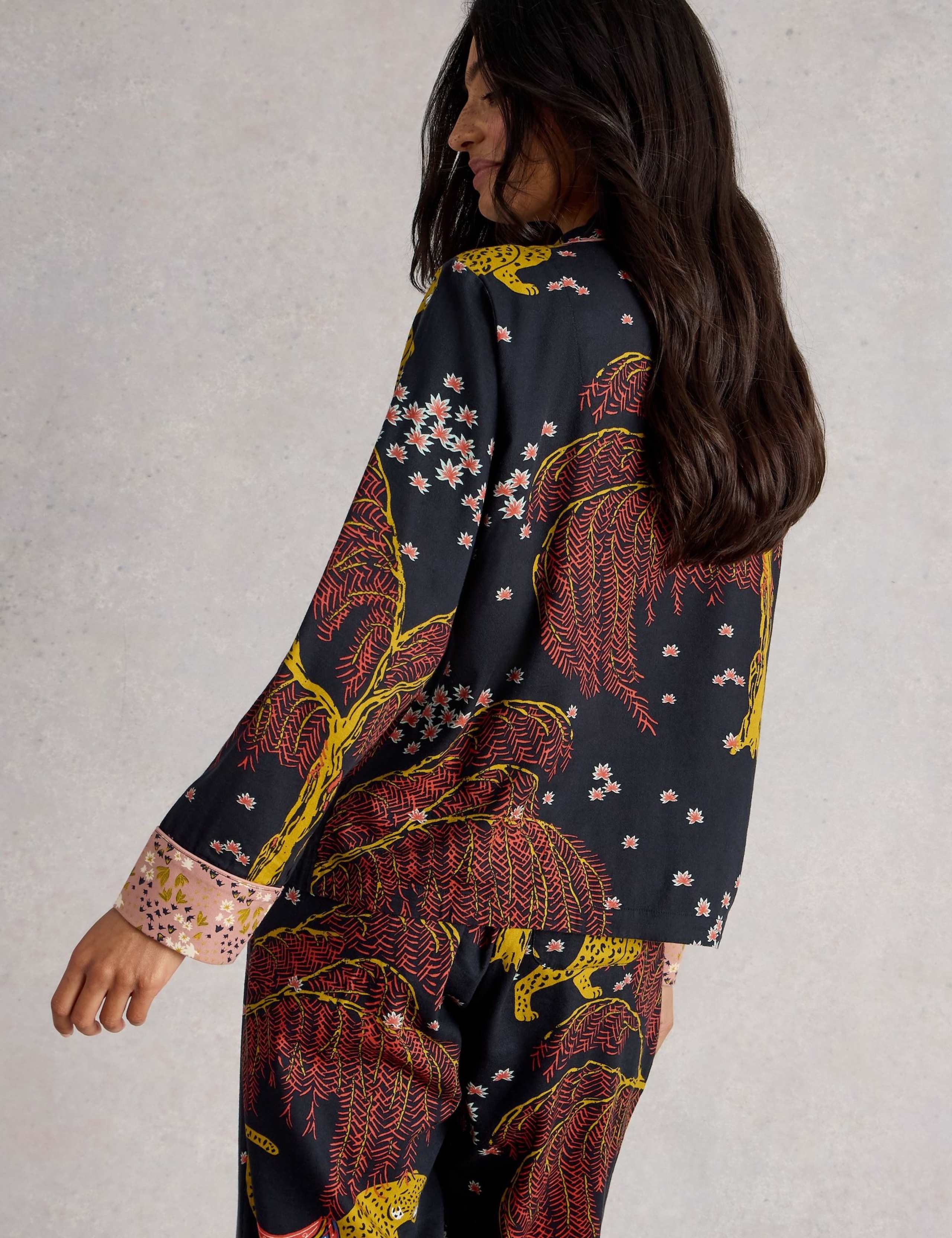 Cotton Rich Printed Pyjama Top 5 of 7