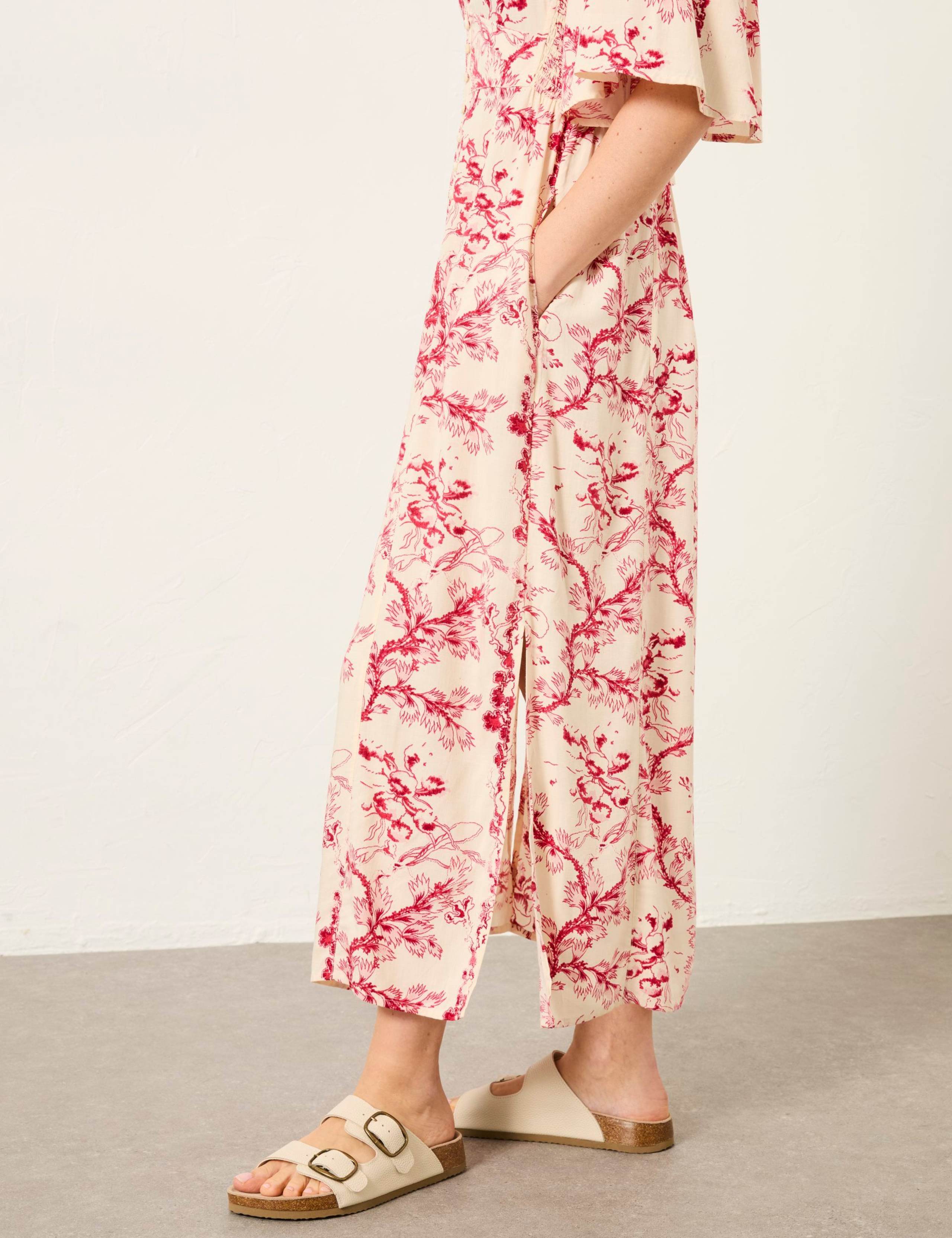 Floral V-Neck Midi Tea Dress 7 of 7