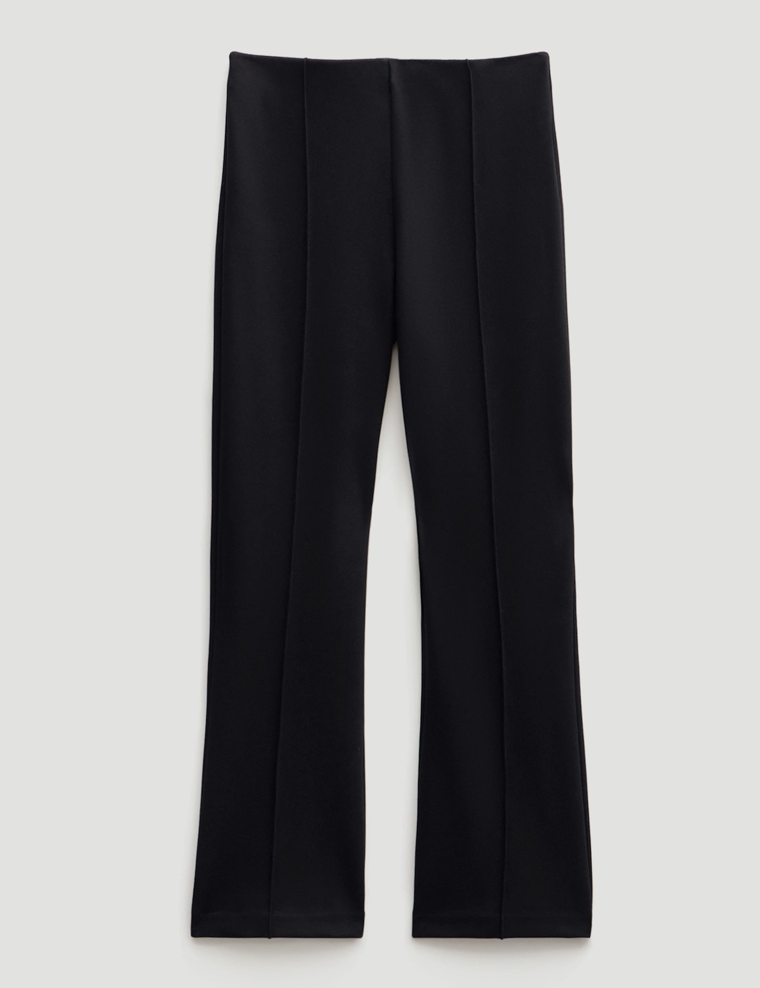 Jersey Flared Cropped Trousers 2 of 6
