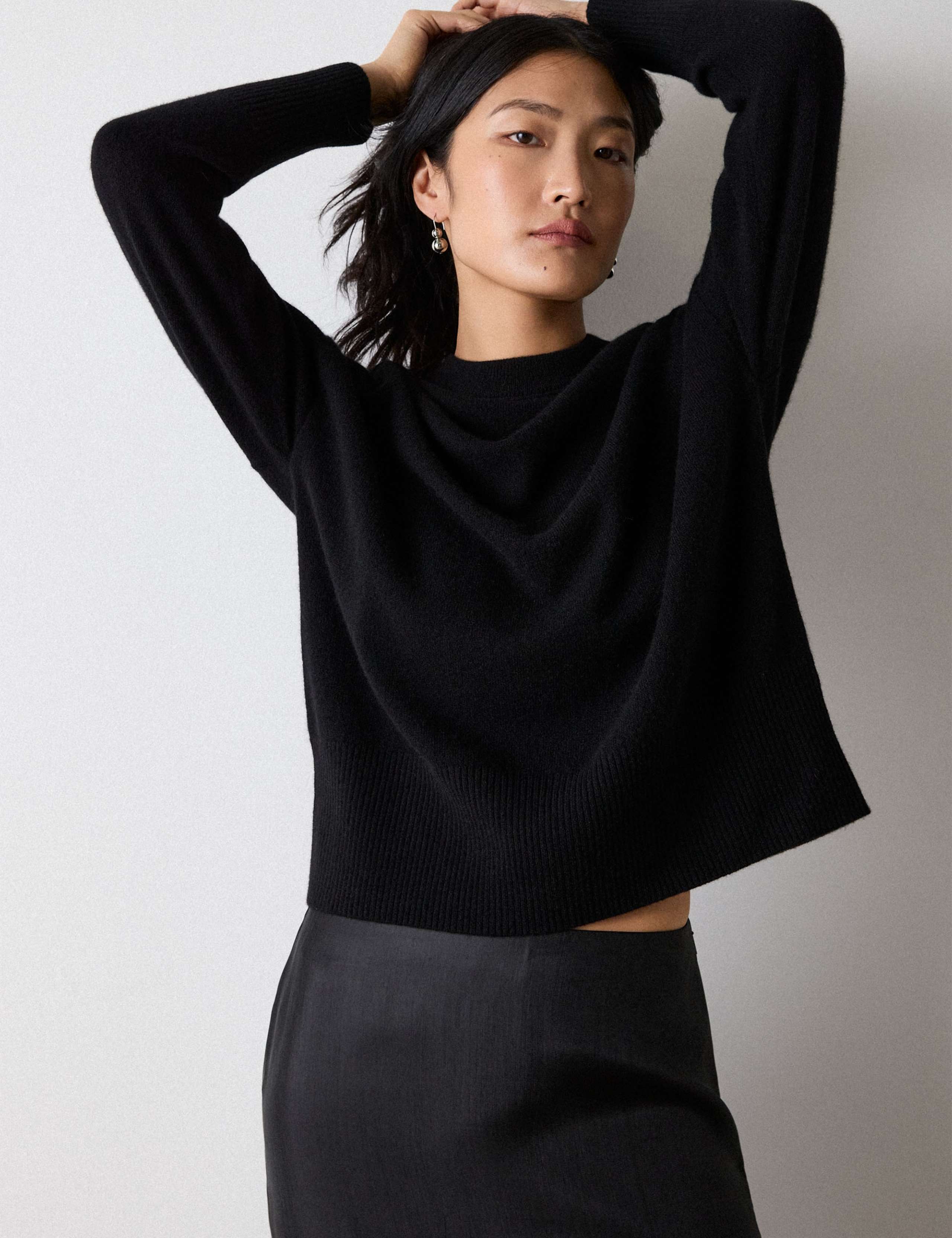 Pure Cashmere Seam Detail Knitted Top 5 of 5