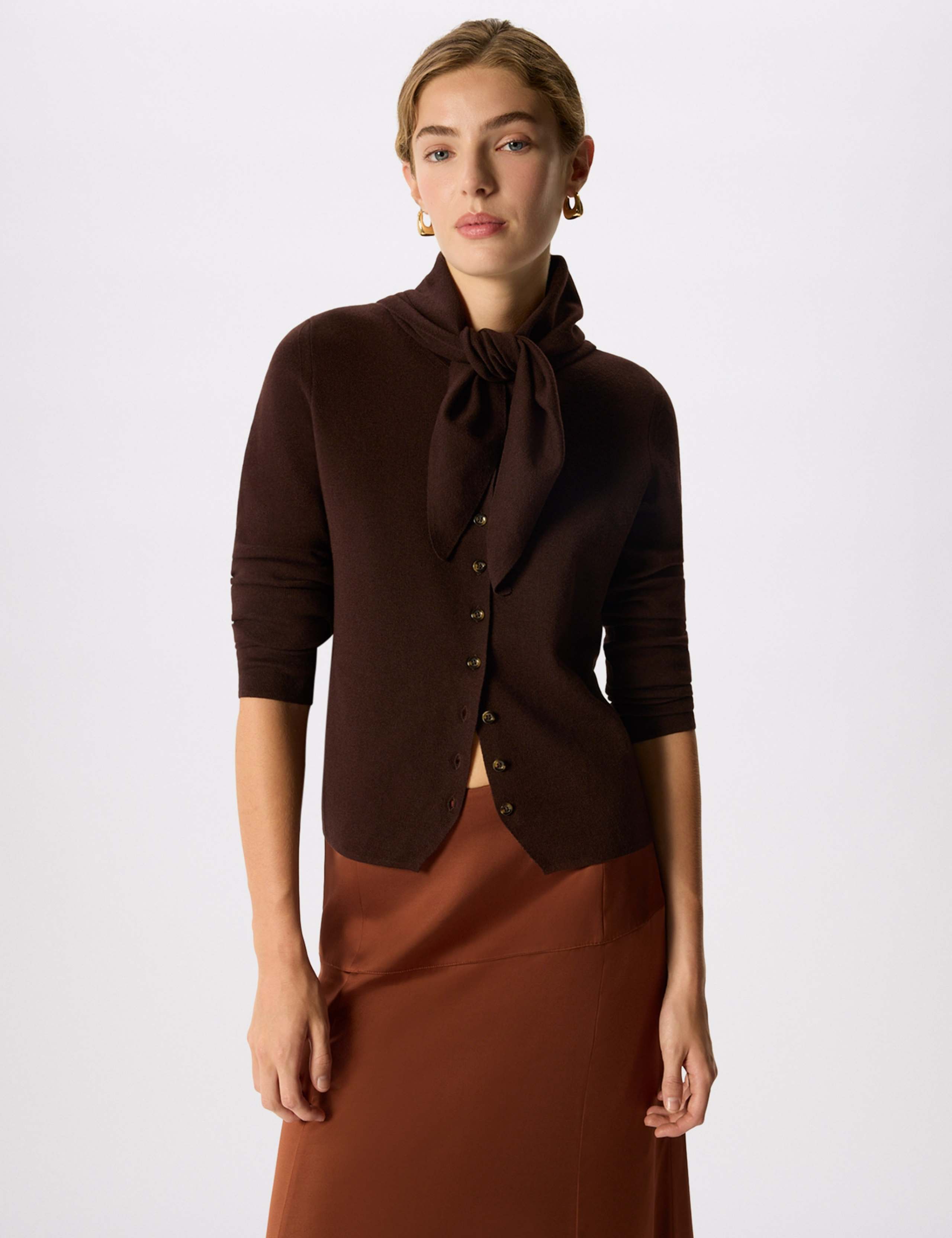 Cotton Rich Crew Neck Cardigan 4 of 7