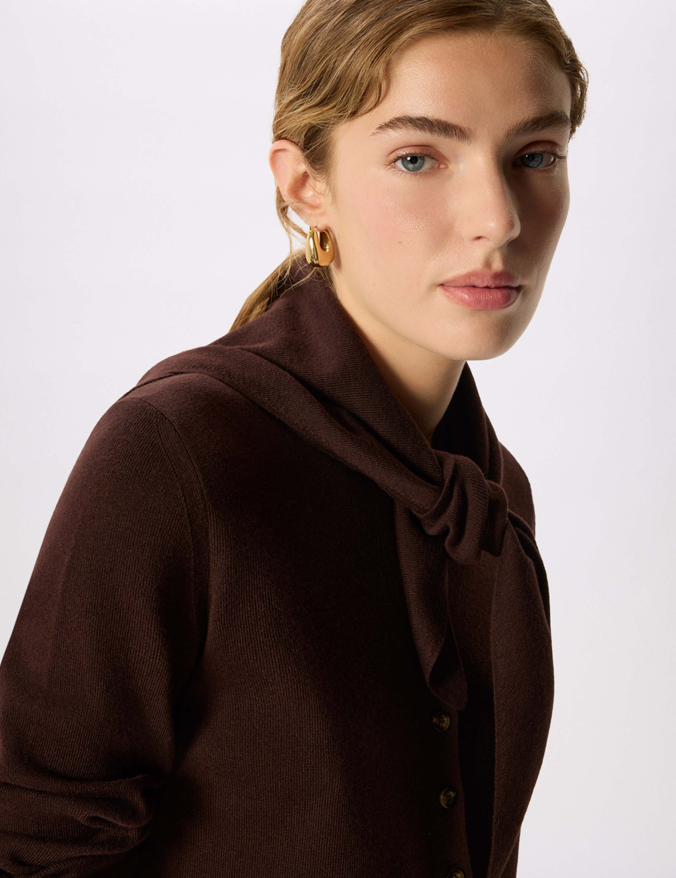 Cotton Rich Crew Neck Cardigan 6 of 7