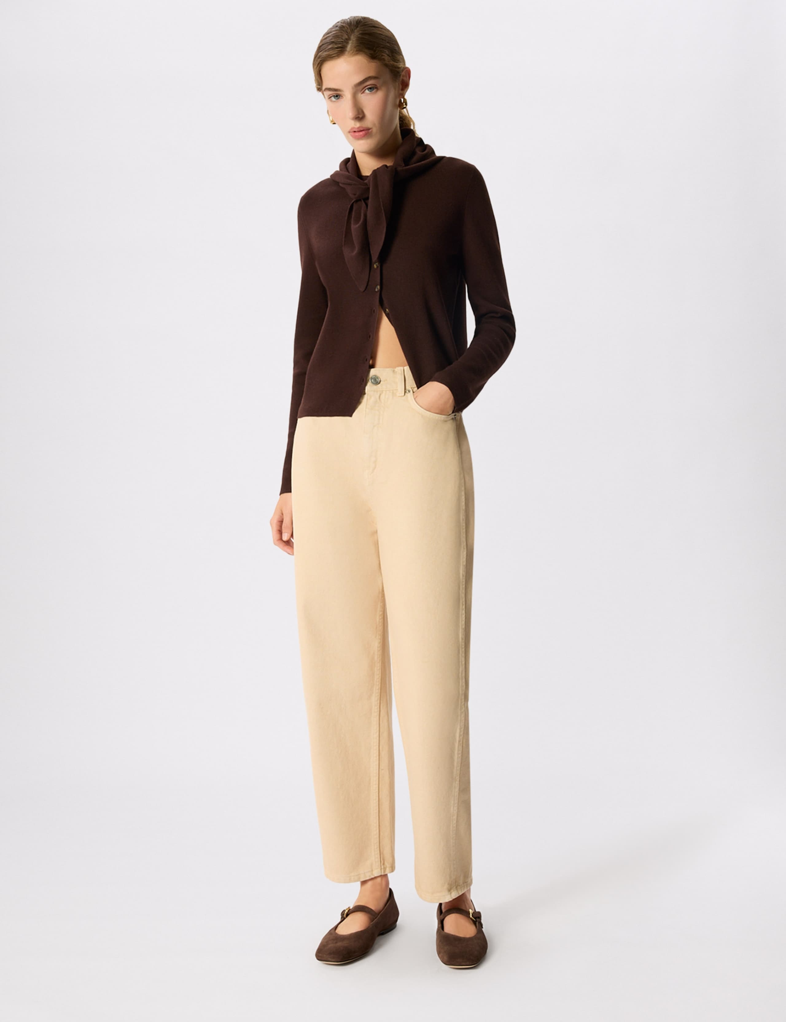 Cotton Rich Crew Neck Cardigan 7 of 7