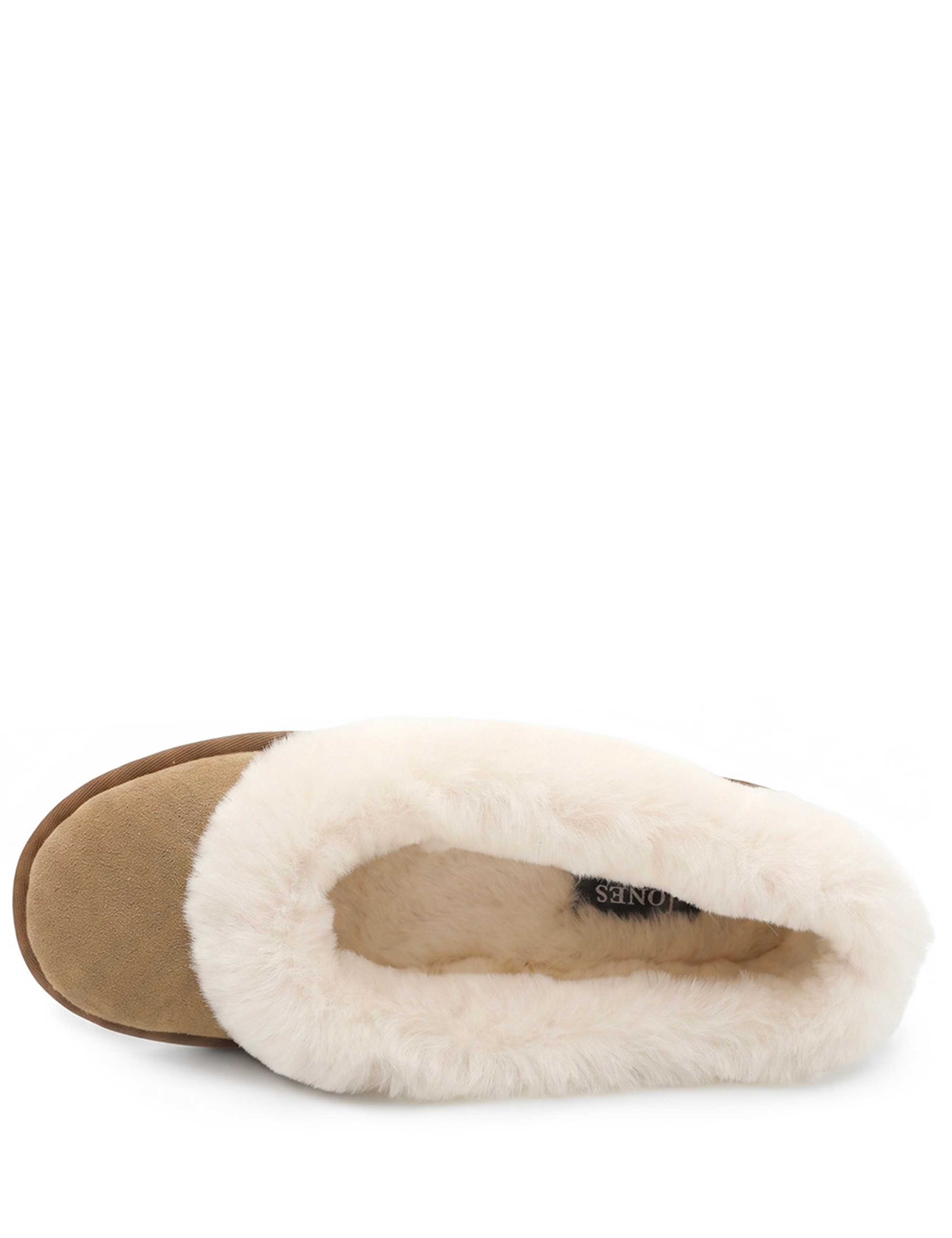 Faux Fur Lined Round Toe Ballerina Slippers 5 of 6