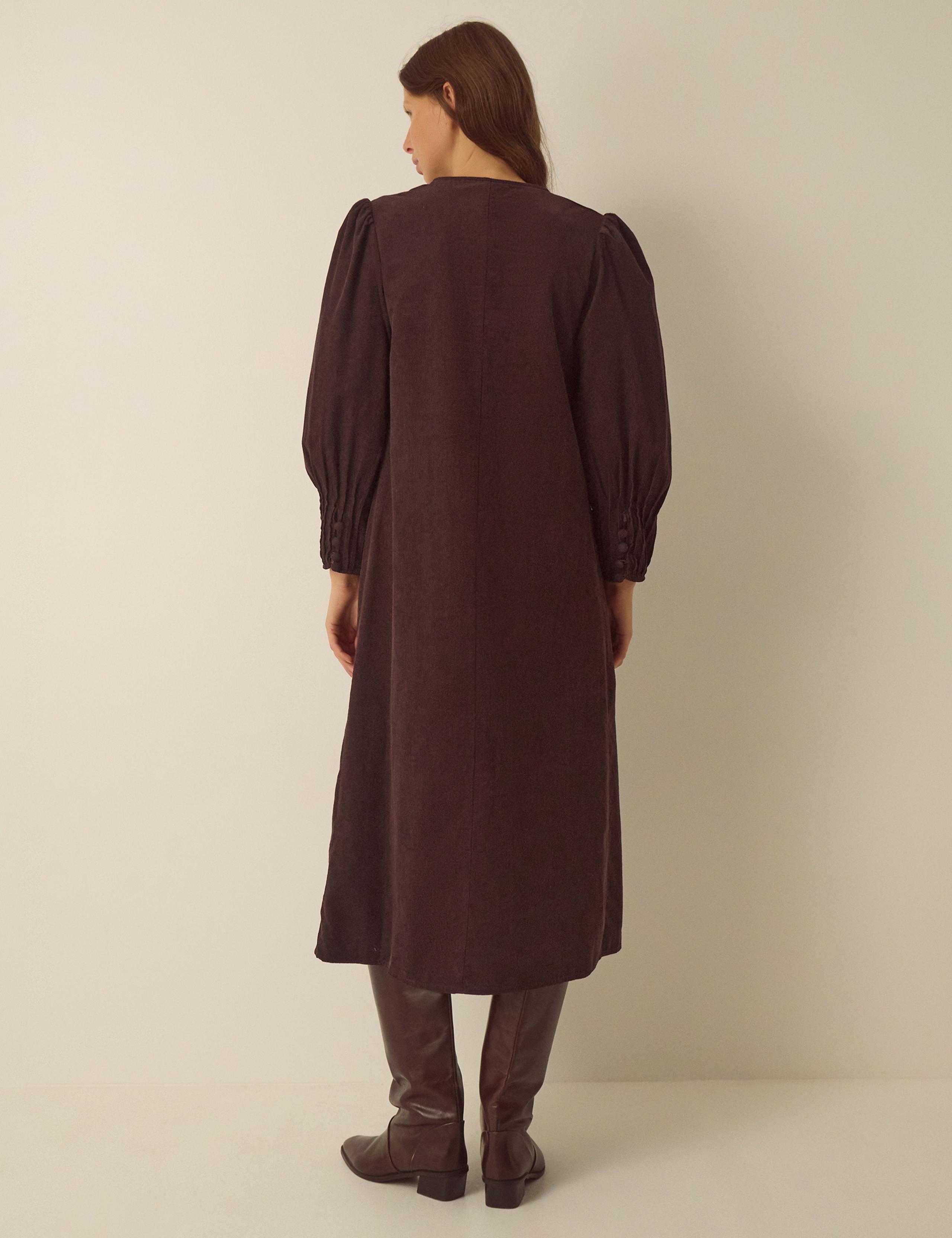 Pure Cotton Midi Smock Dress 2 of 4