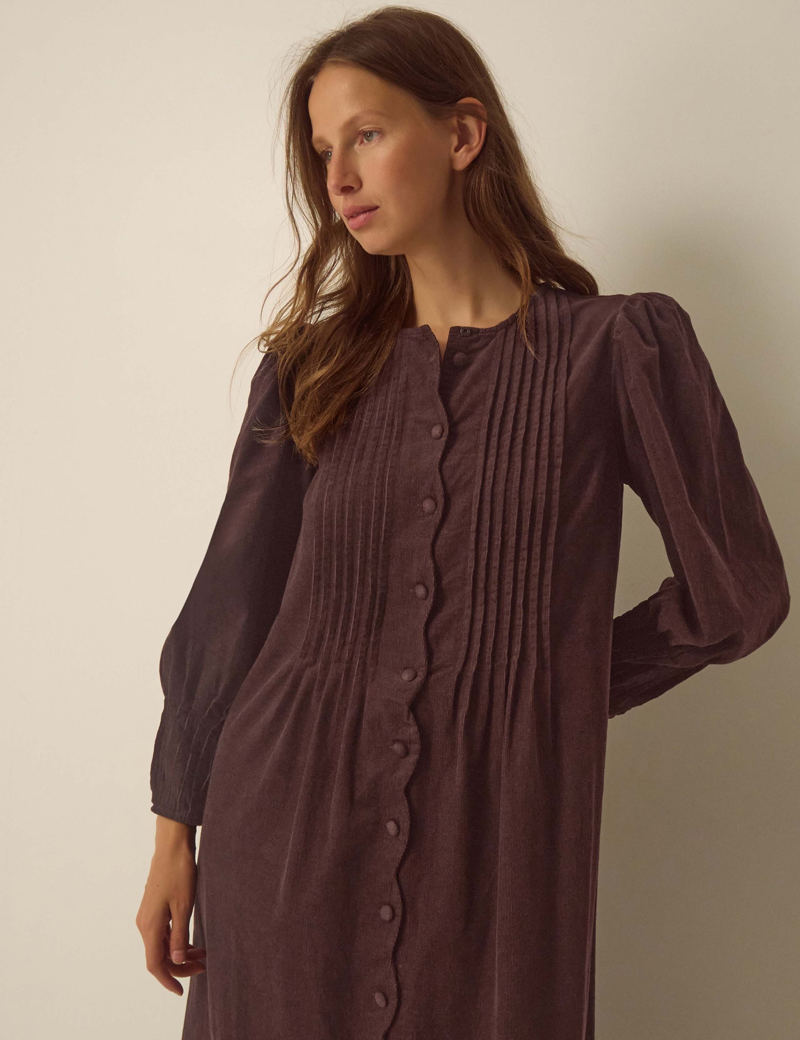 Pure Cotton Midi Smock Dress 3 of 4