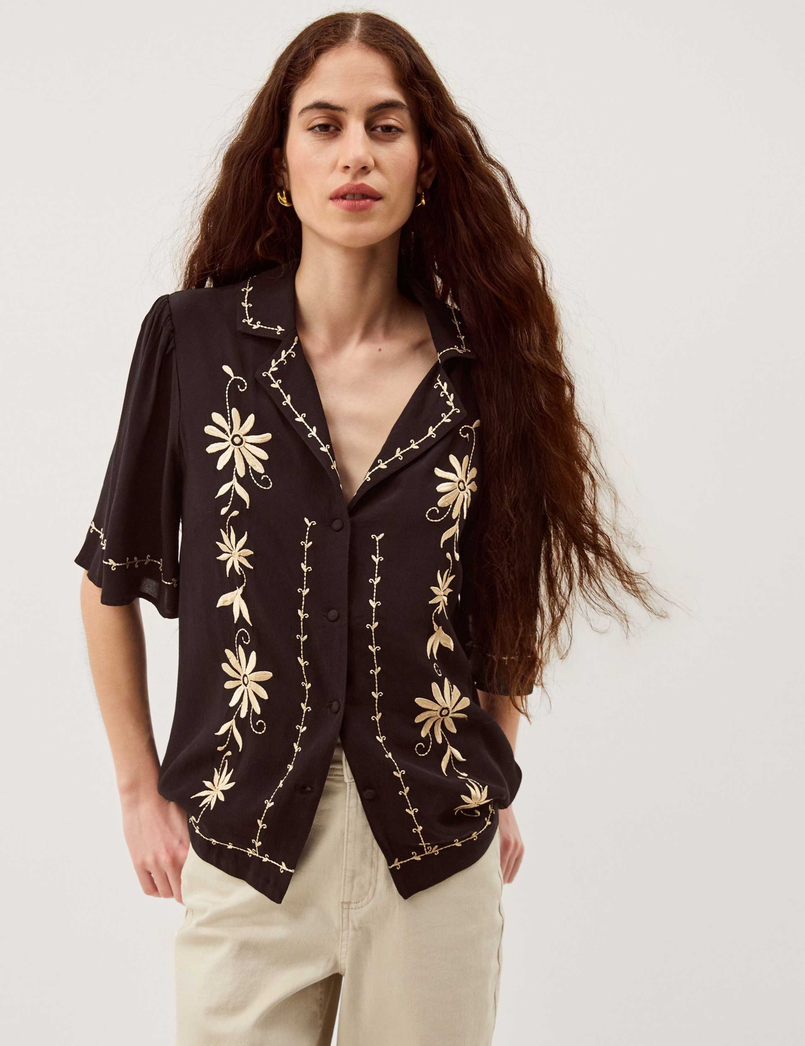 Floral Embroidered Shirt 1 of 5