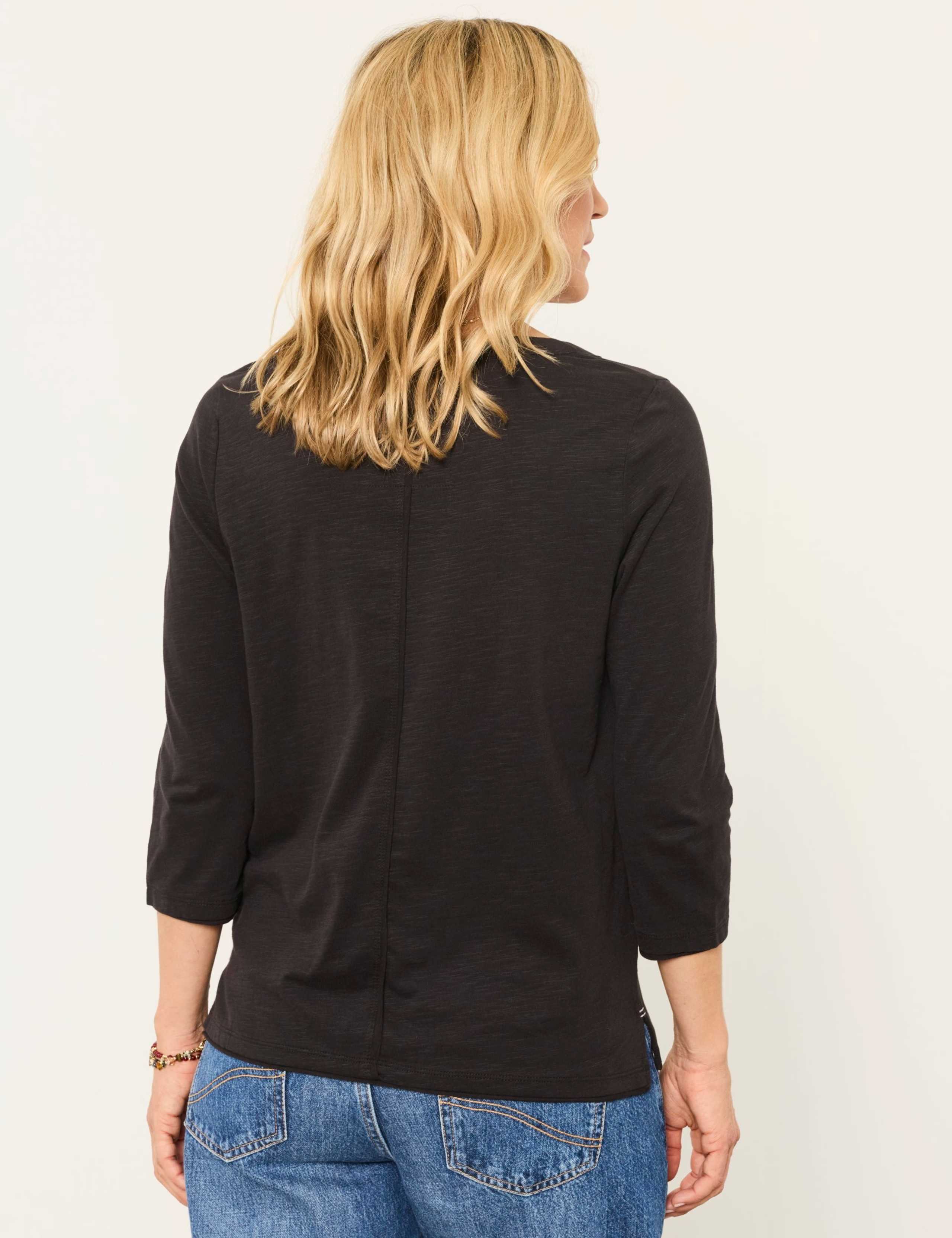 Pure Cotton V-Neck T-Shirt 3 of 6
