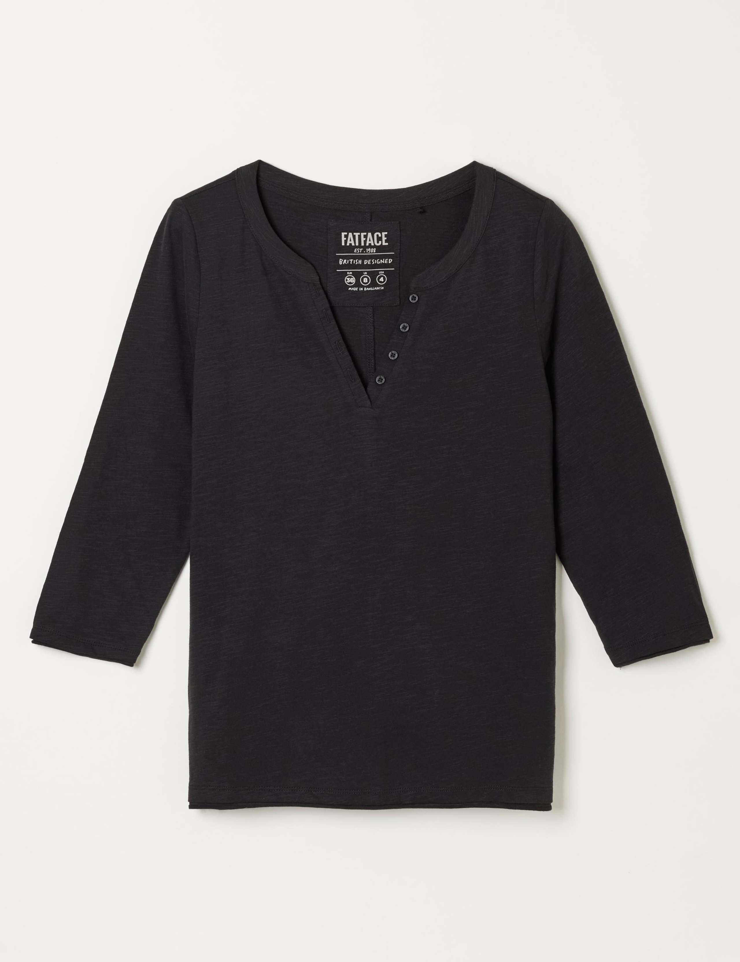 Pure Cotton V-Neck T-Shirt 2 of 6