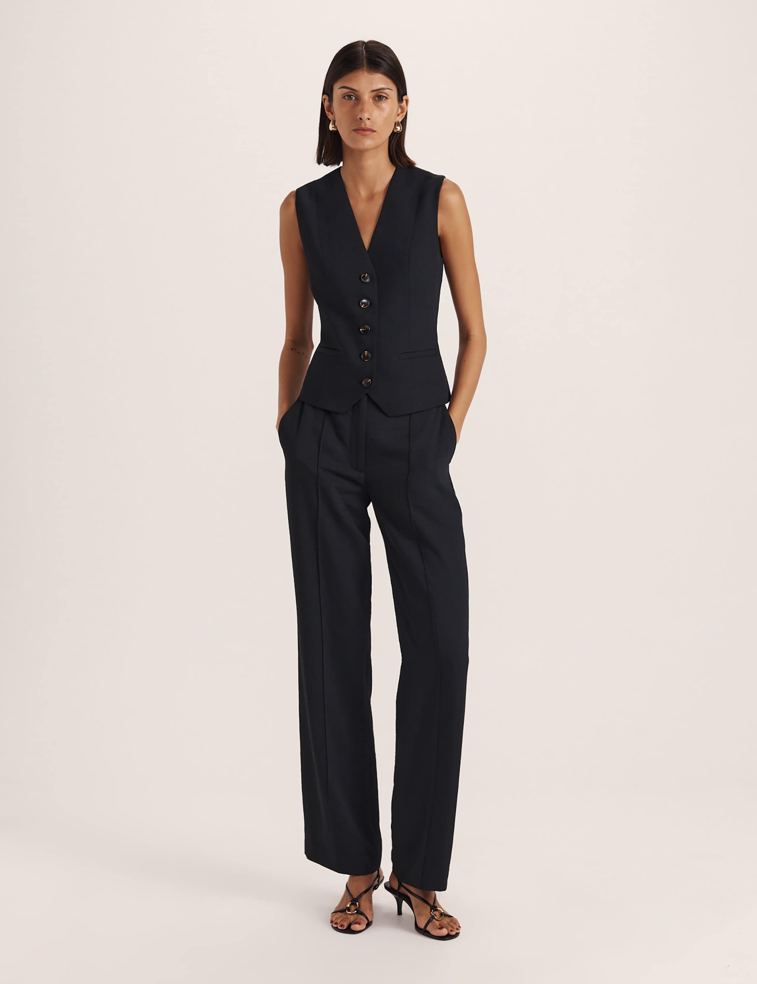 Pintuck Wide Leg Trousers 6 of 6