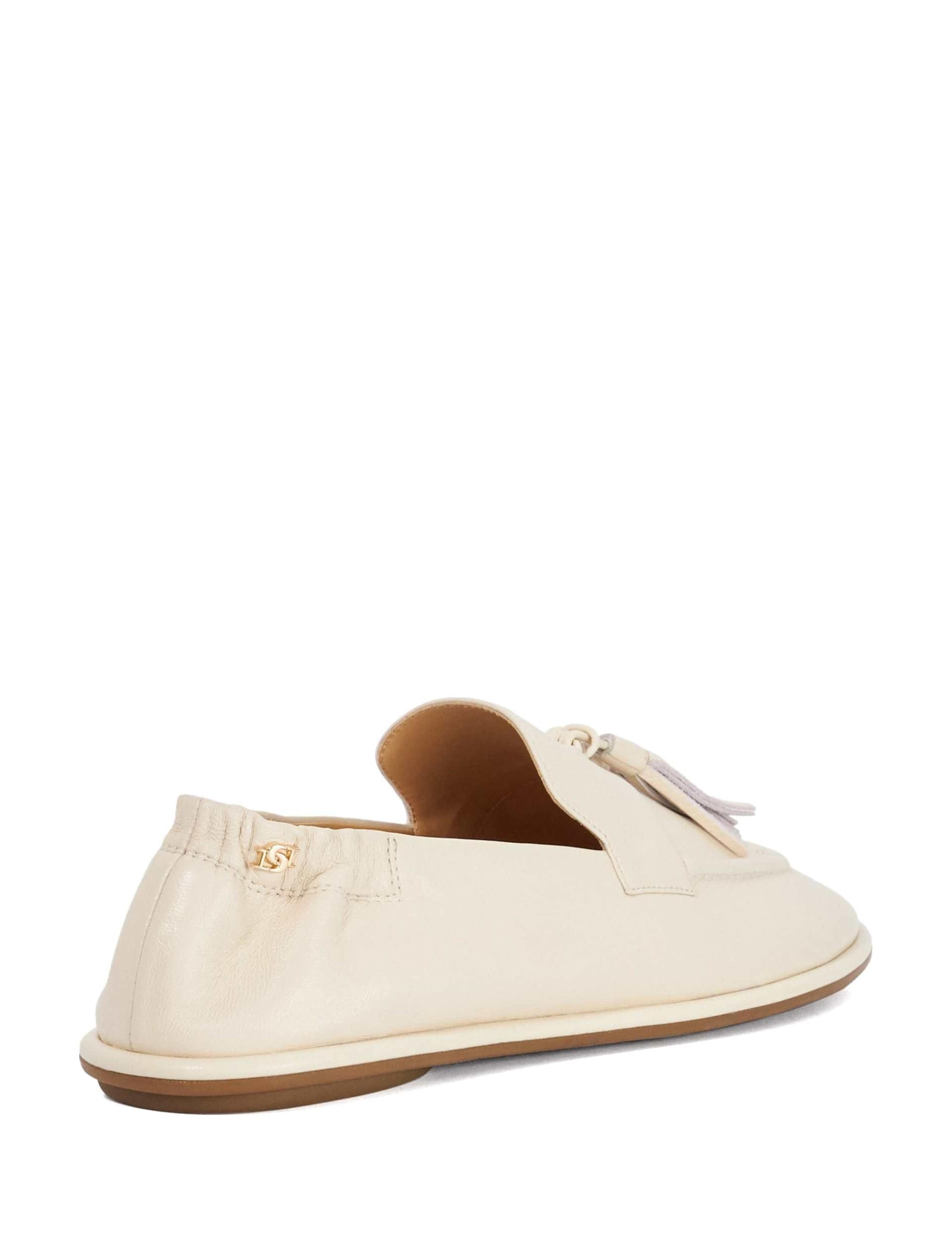 Leather Tassel Flat Loafers 4 of 5