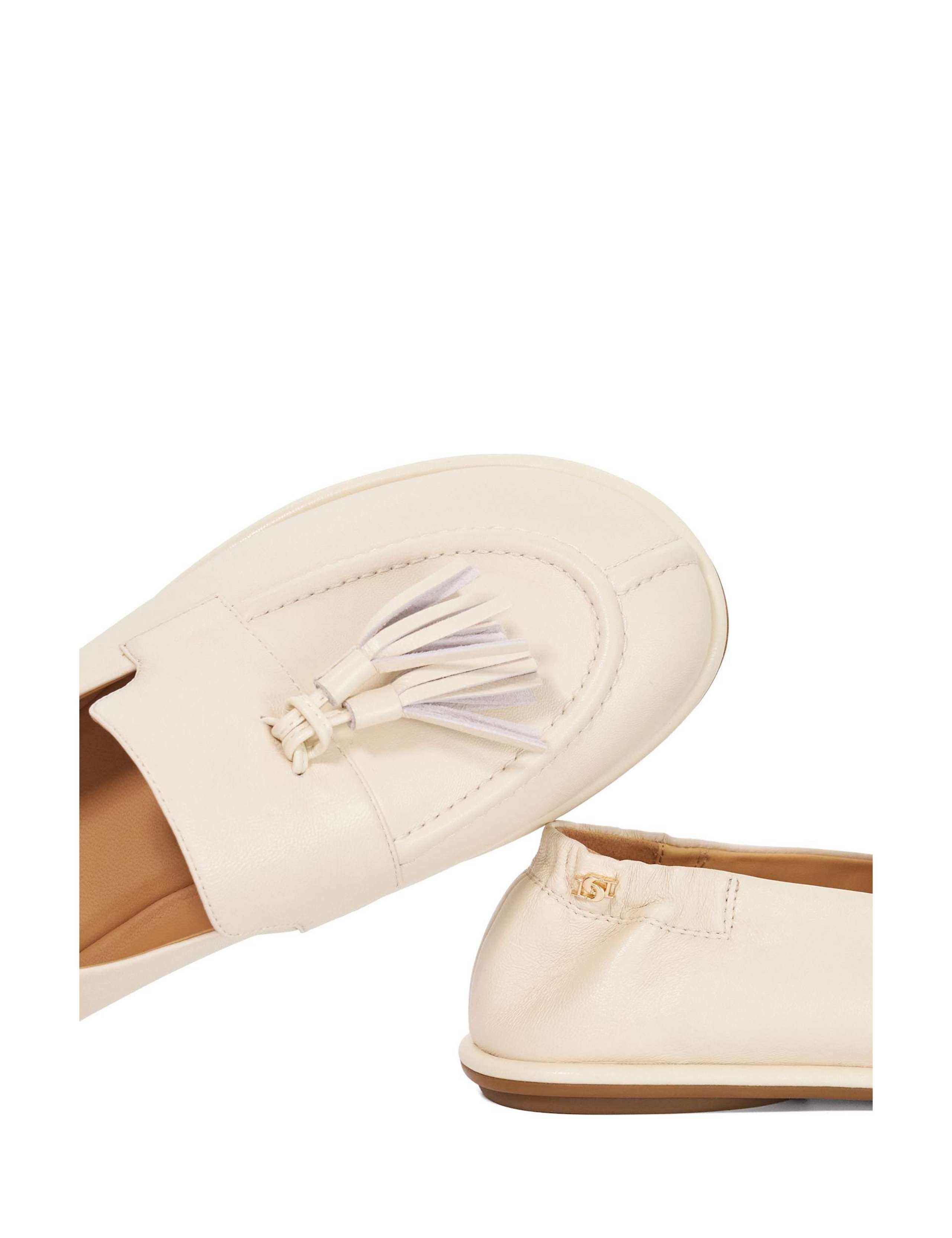 Leather Tassel Flat Loafers 5 of 5