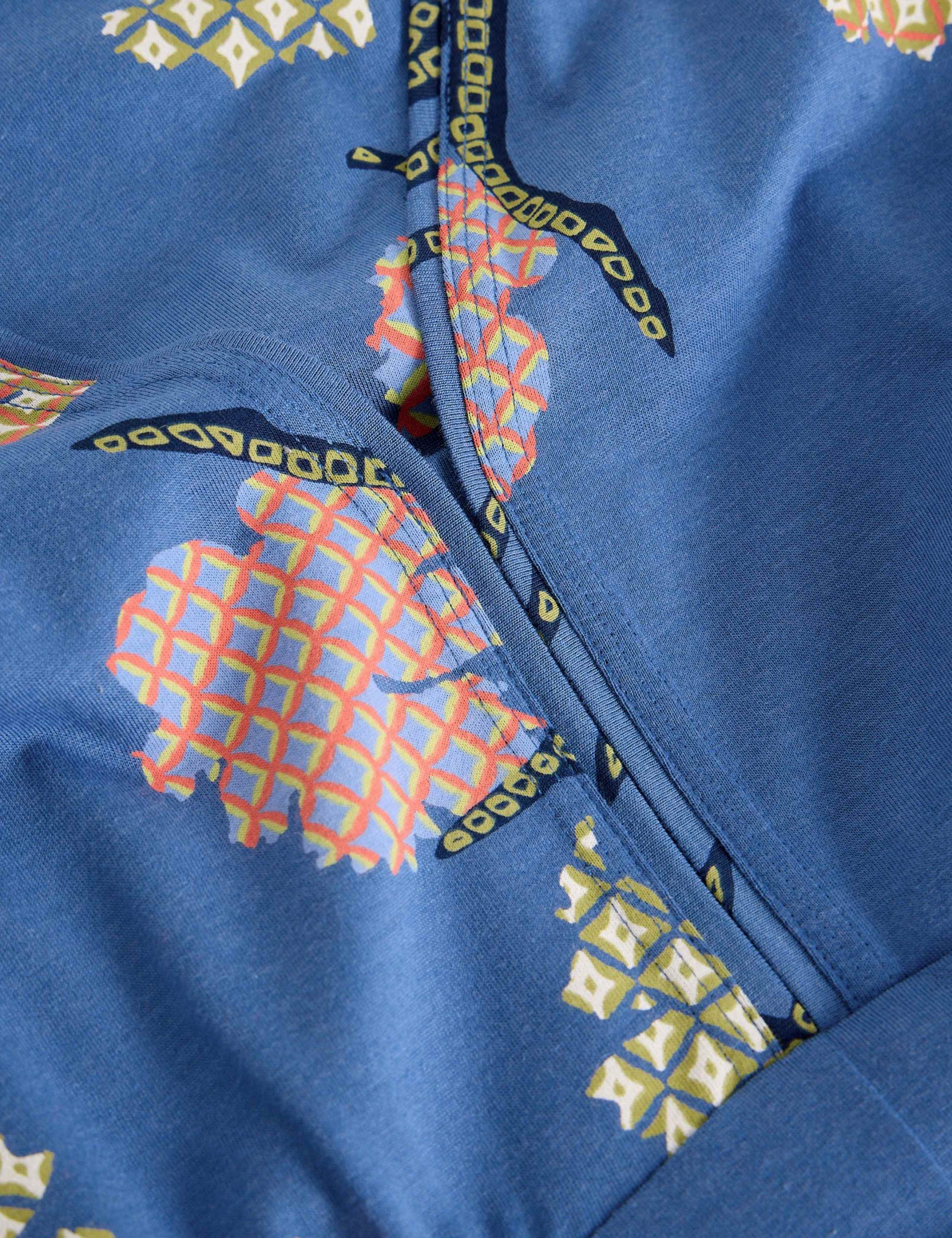 Cotton Modal Blend Jersey Floral Midi Dress 5 of 6