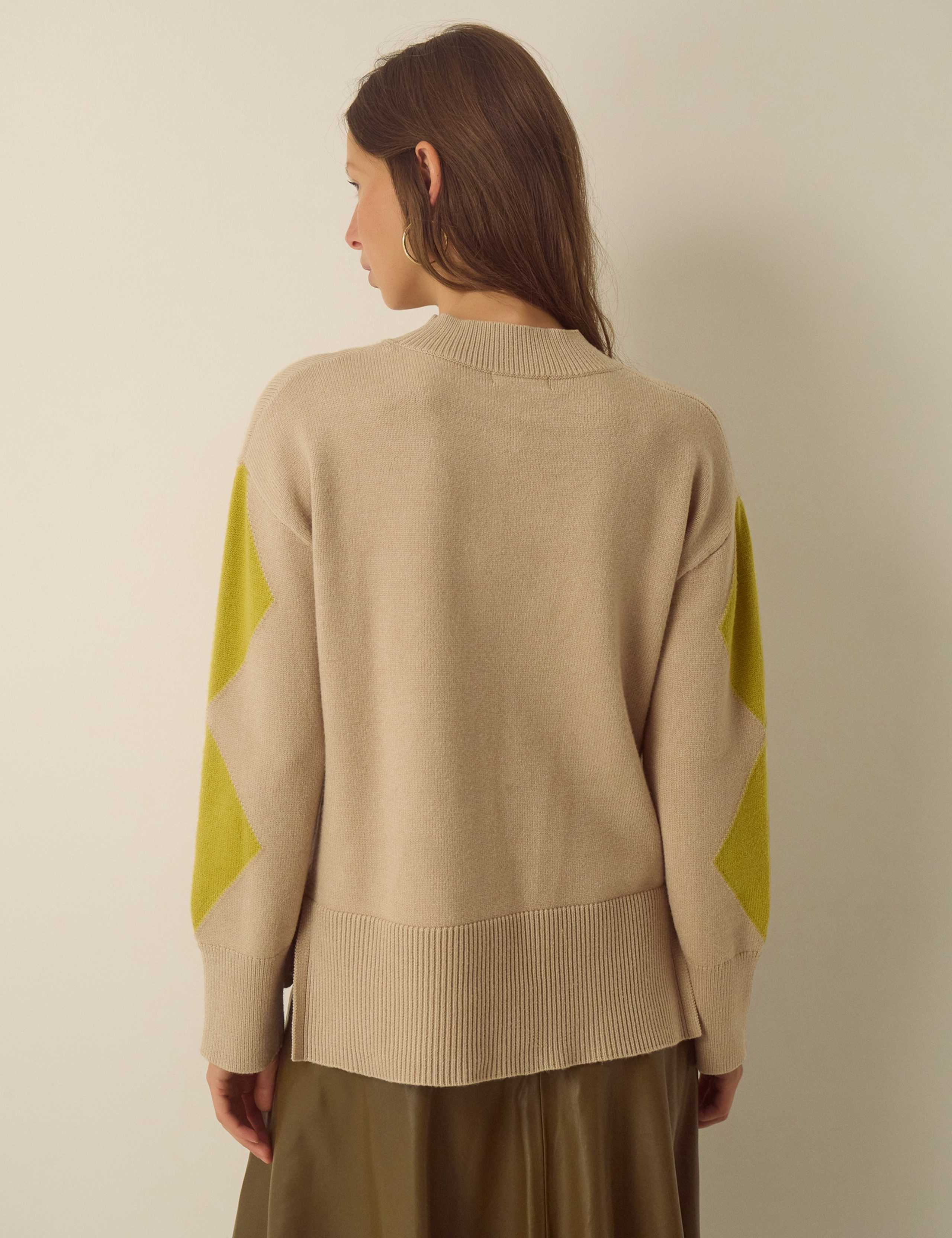 Argyle Funnel Neck Jumper 2 of 4