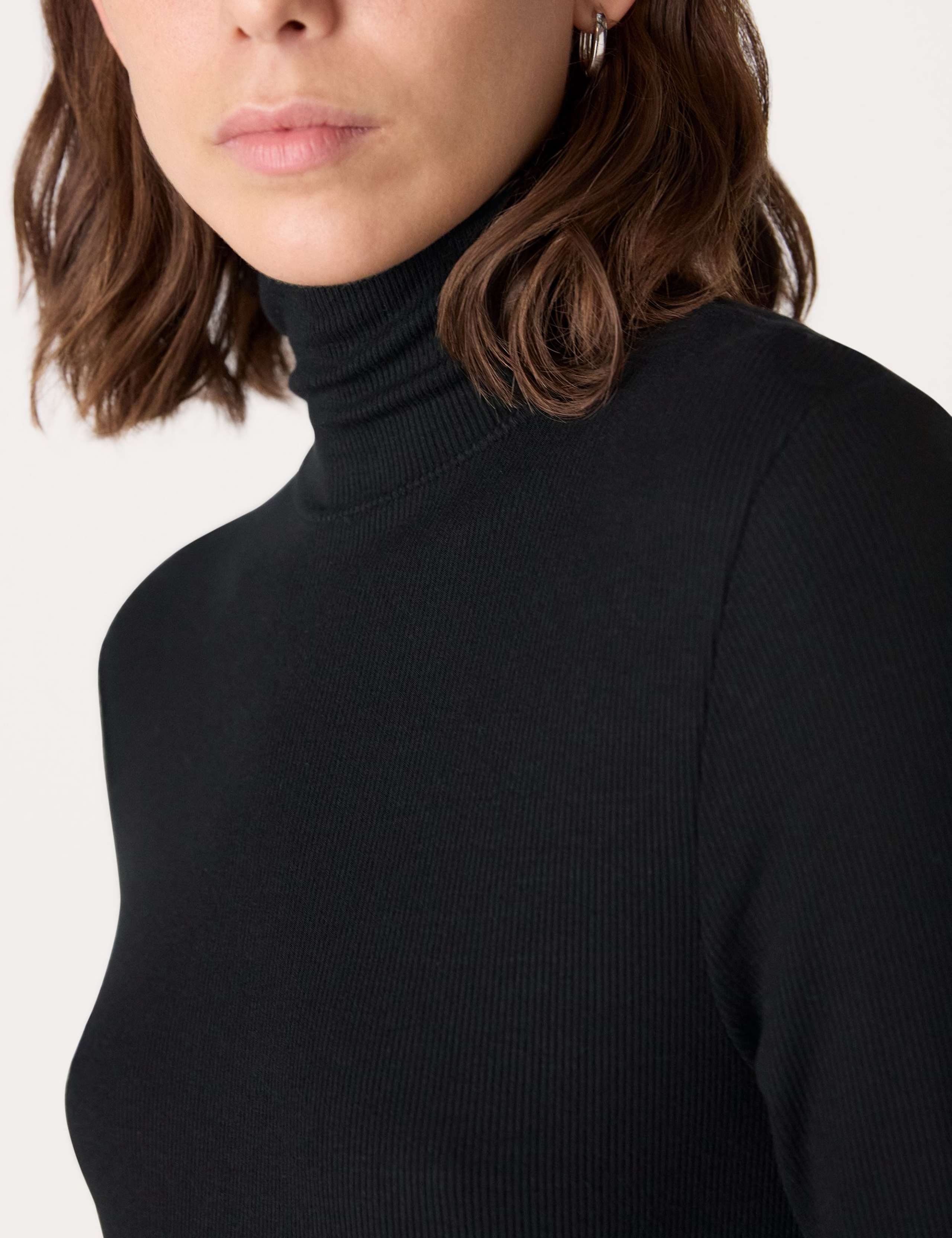 Ribbed Roll Neck Slim Fit Top 3 of 4