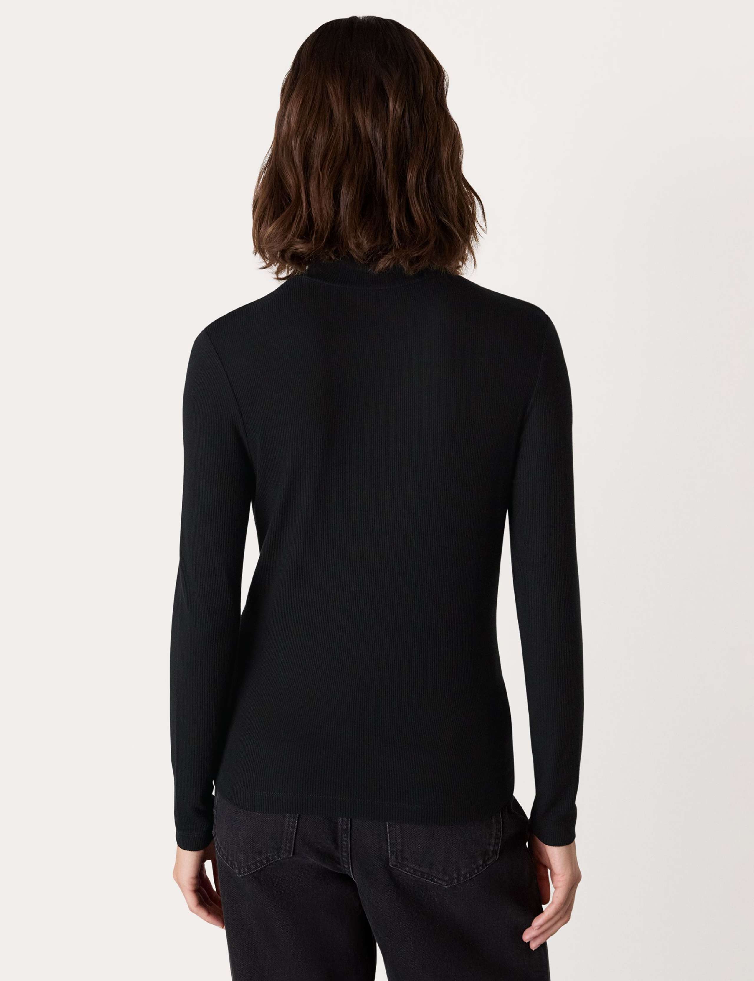 Ribbed Roll Neck Slim Fit Top 4 of 4