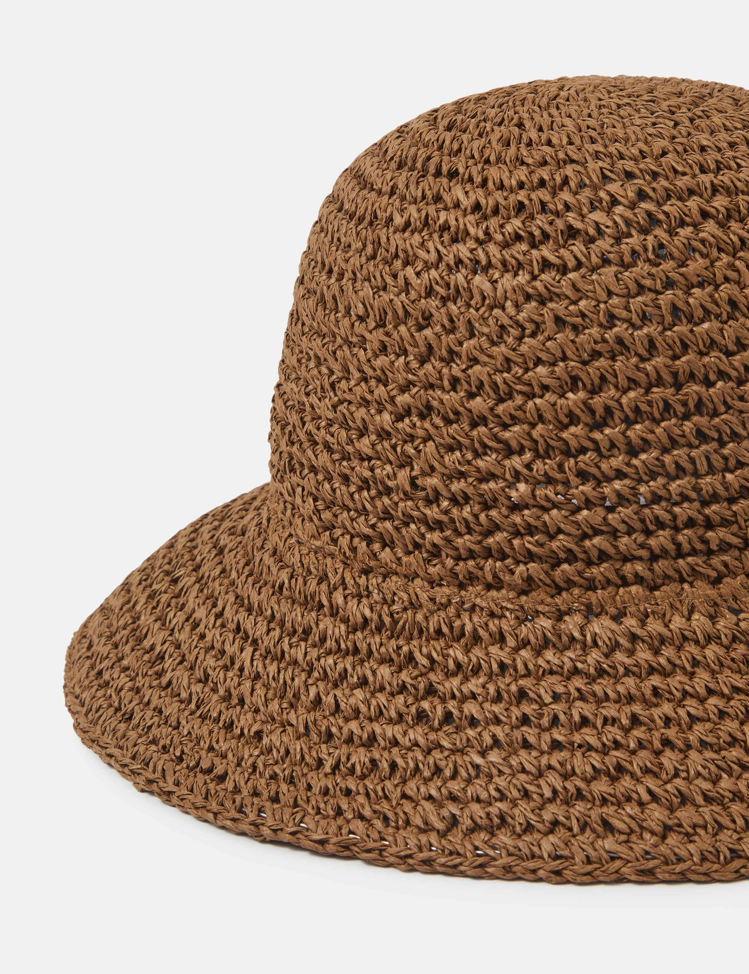 Woven Straw Bucket Hat 2 of 2