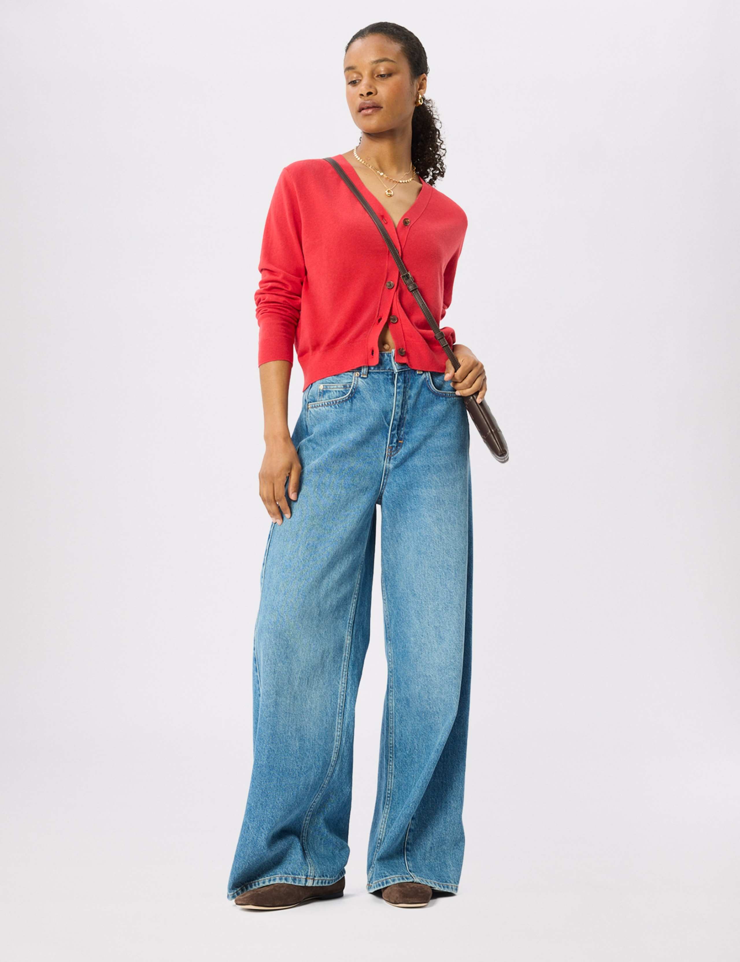 Pure Linen V-Neck Button Front Cardigan 3 of 7