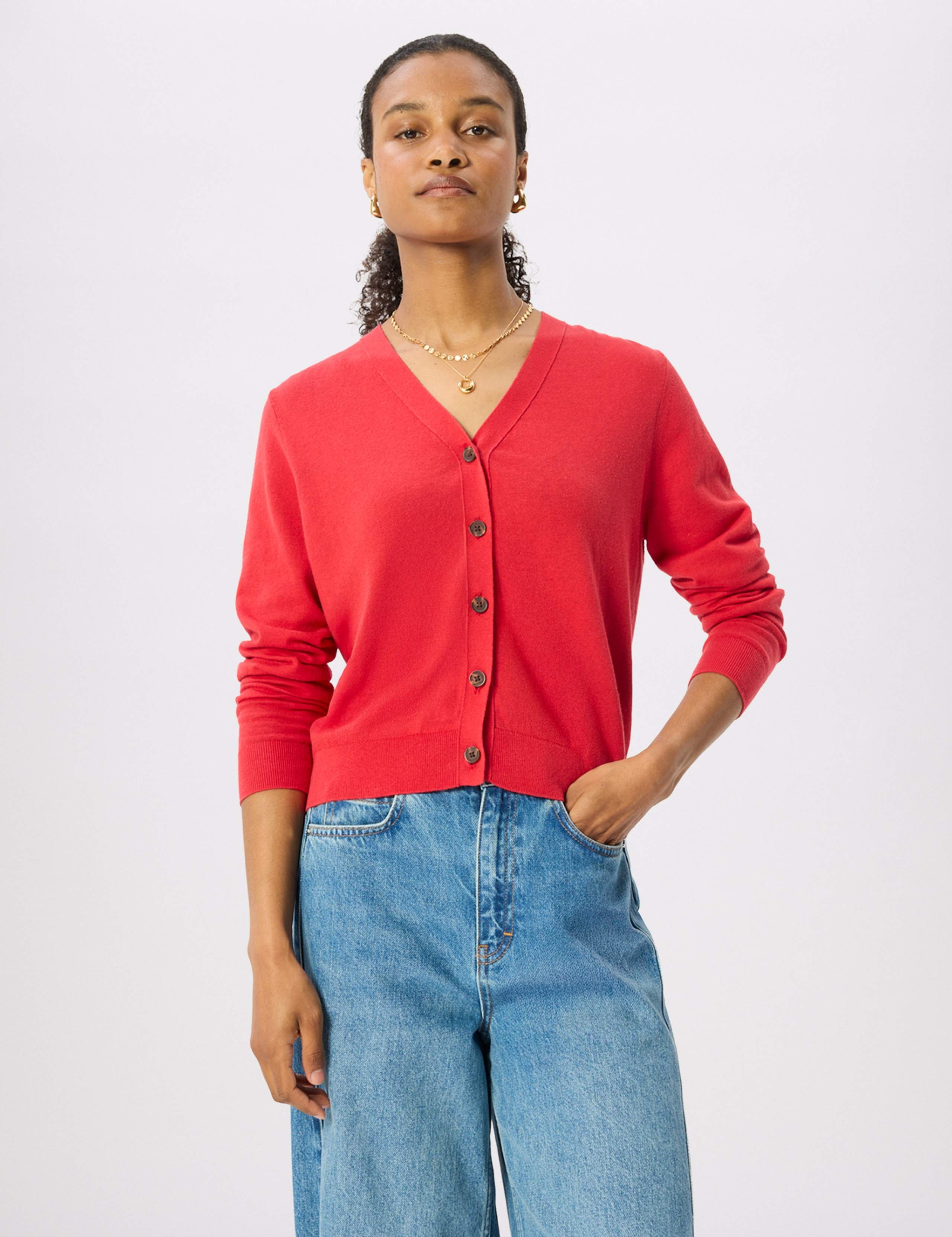 Pure Linen V-Neck Button Front Cardigan 7 of 7