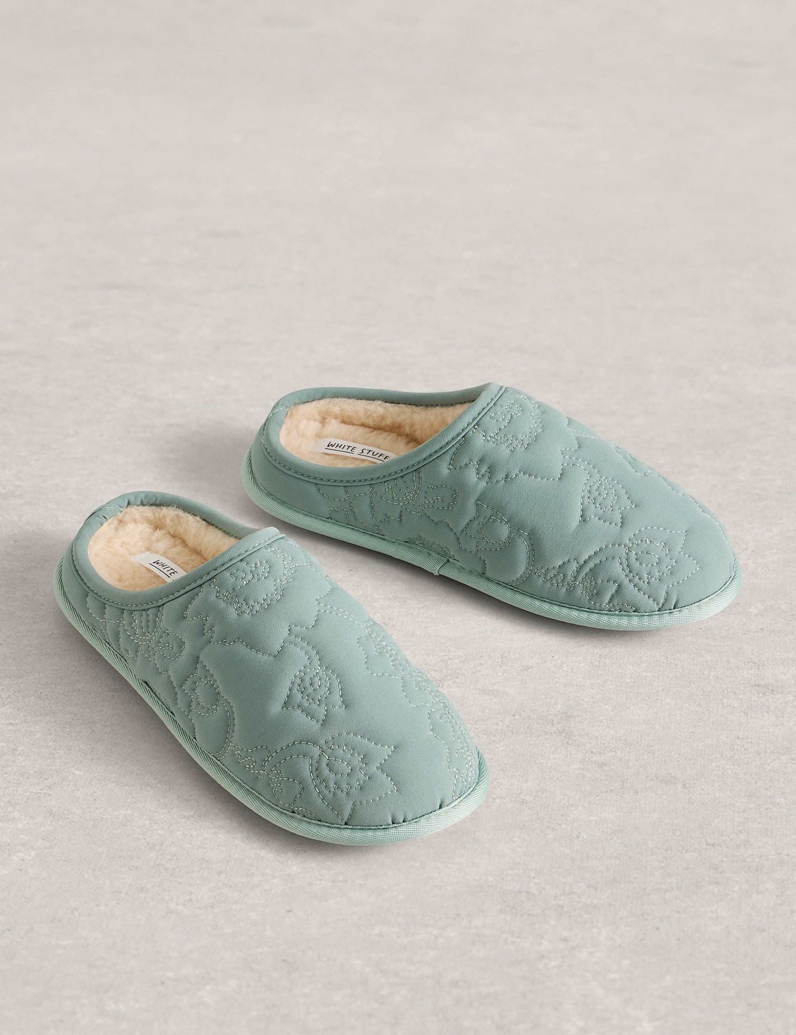 Quilted Mule Slippers 2 of 4