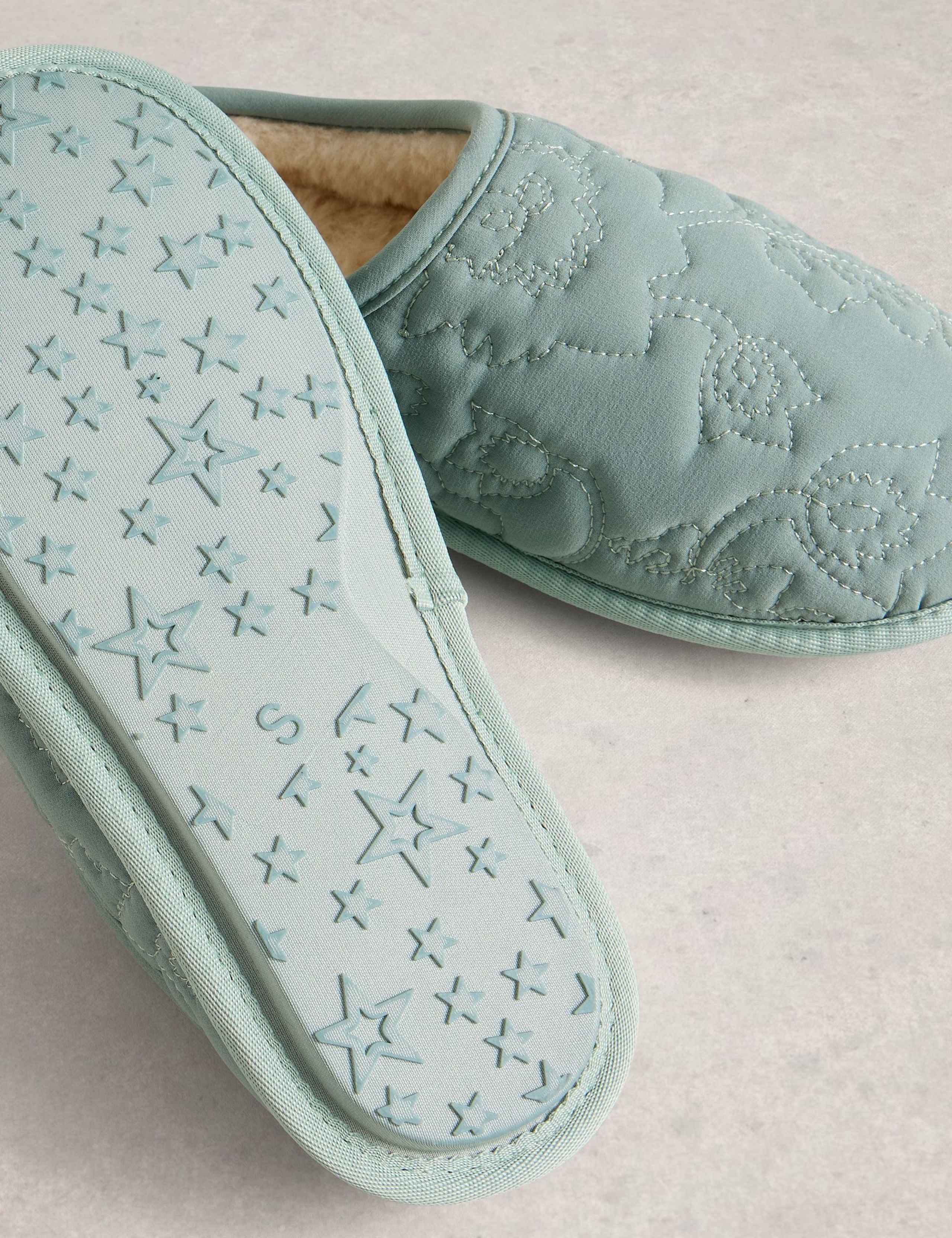 Quilted Mule Slippers 3 of 4