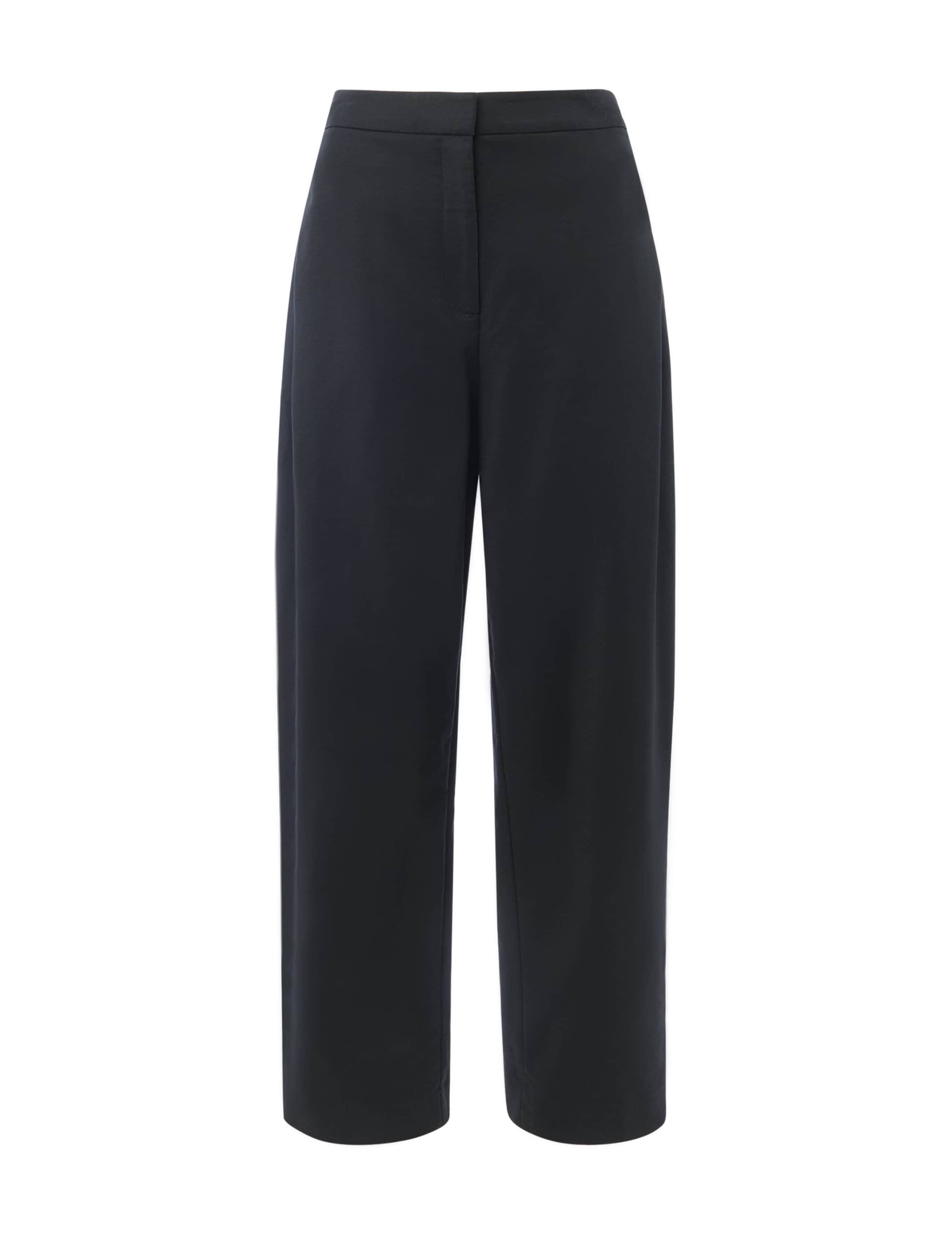 Cotton Rich Side Pleat Tapered Trousers 2 of 4