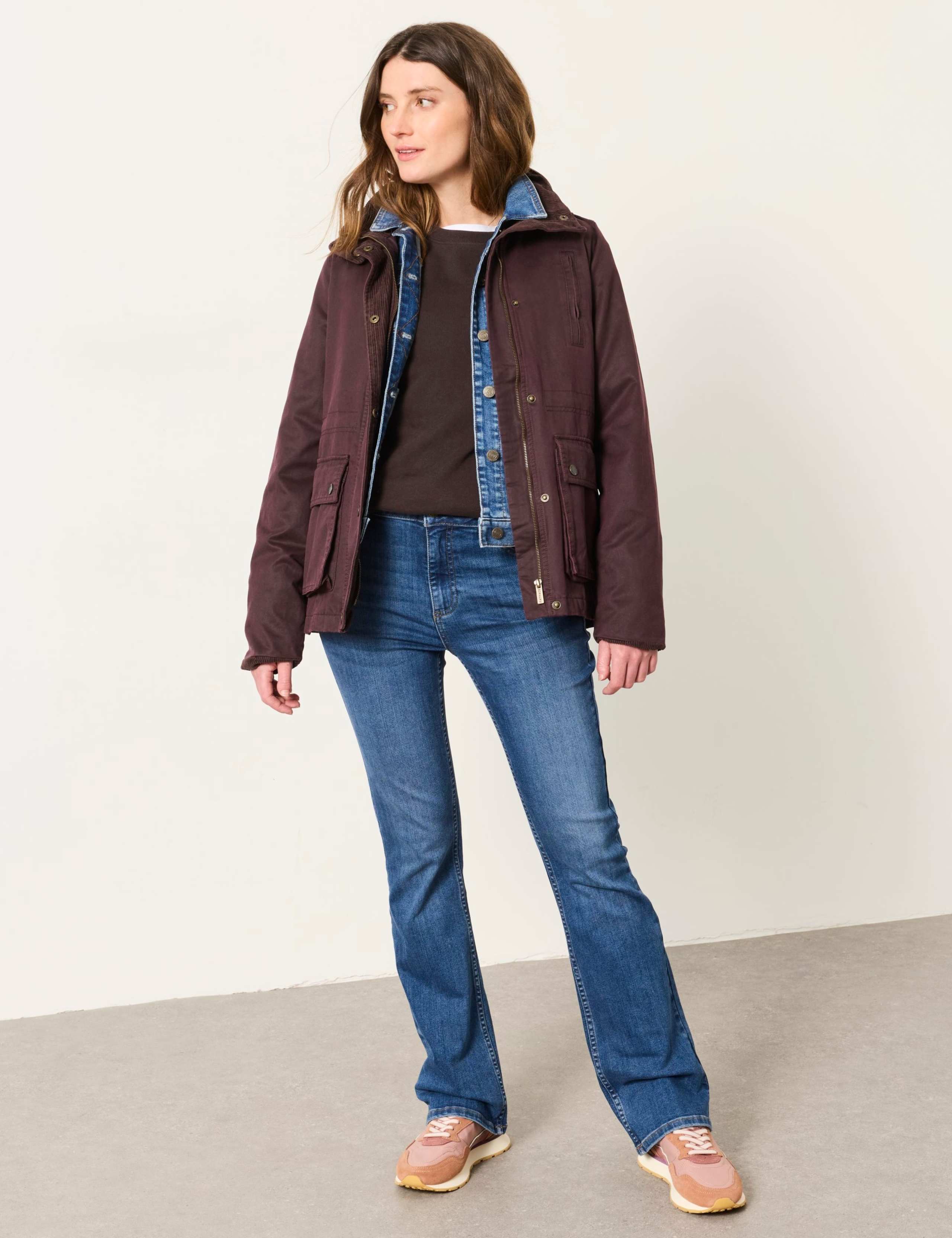 Cotton Rich Funnel Neck Utility Jacket 3 of 6
