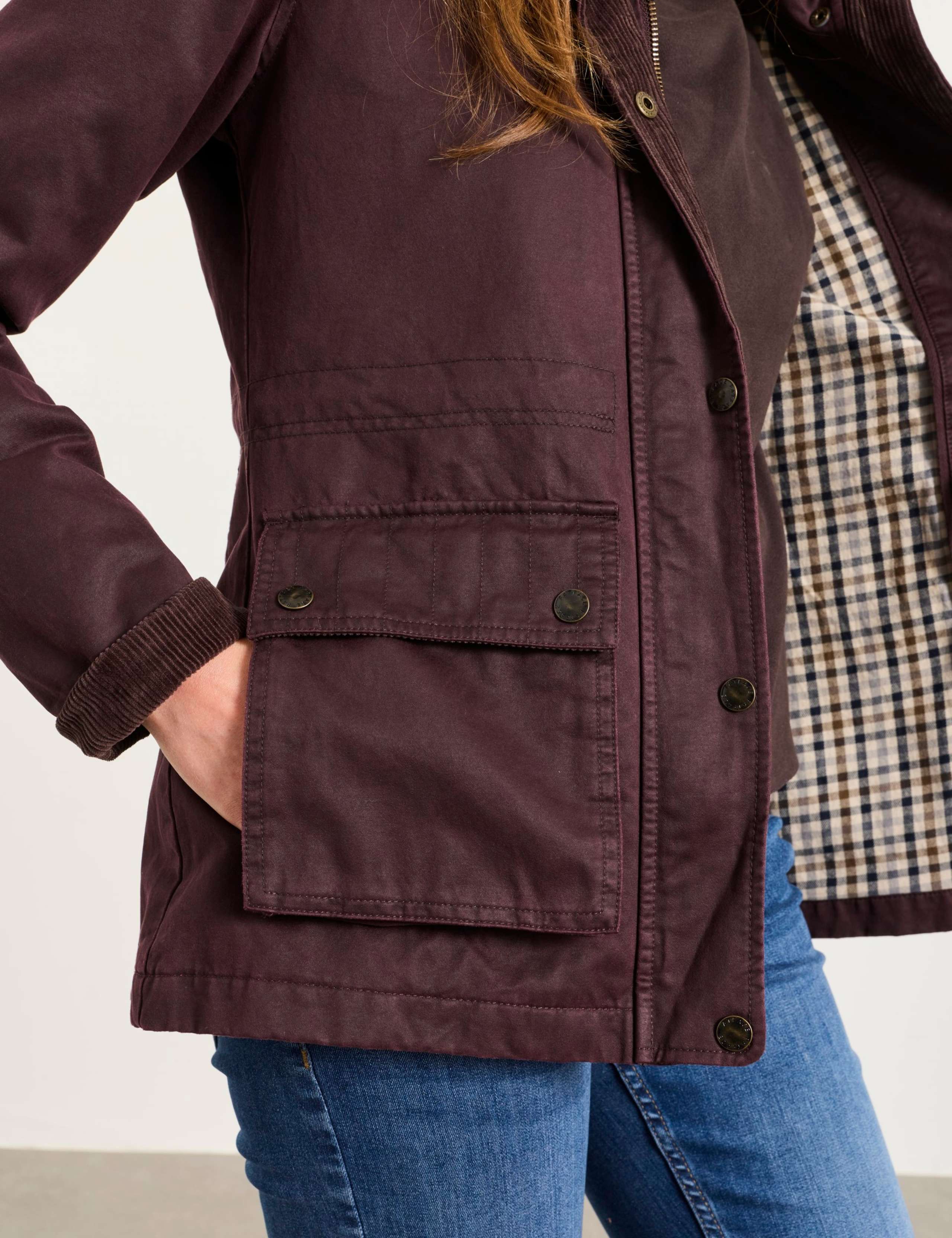 Cotton Rich Funnel Neck Utility Jacket 6 of 6