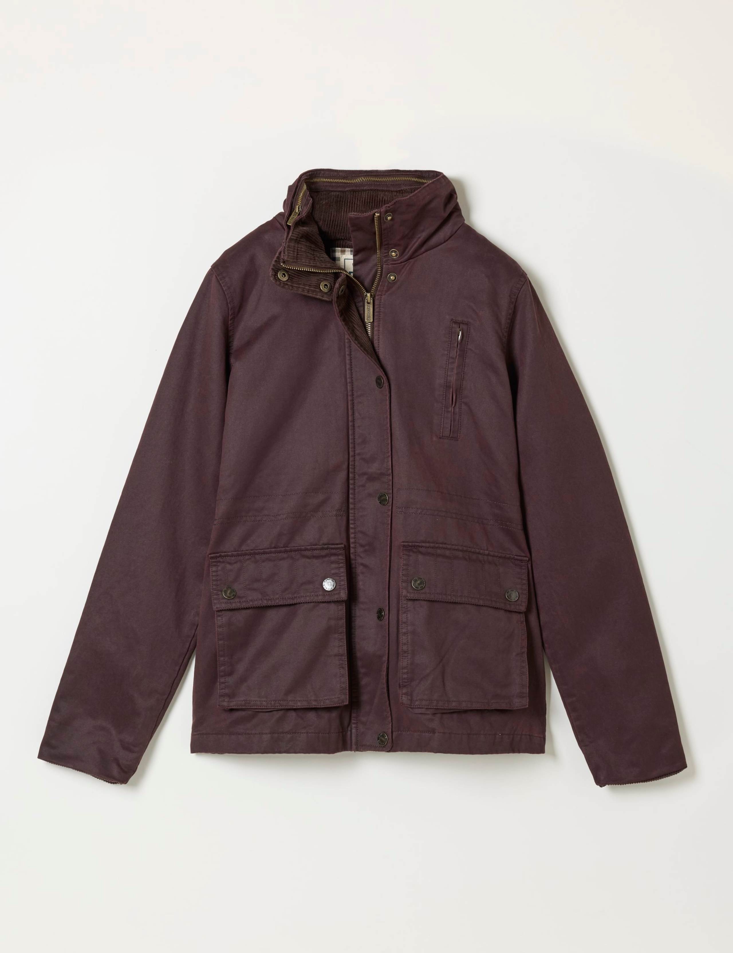 Cotton Rich Funnel Neck Utility Jacket 2 of 6