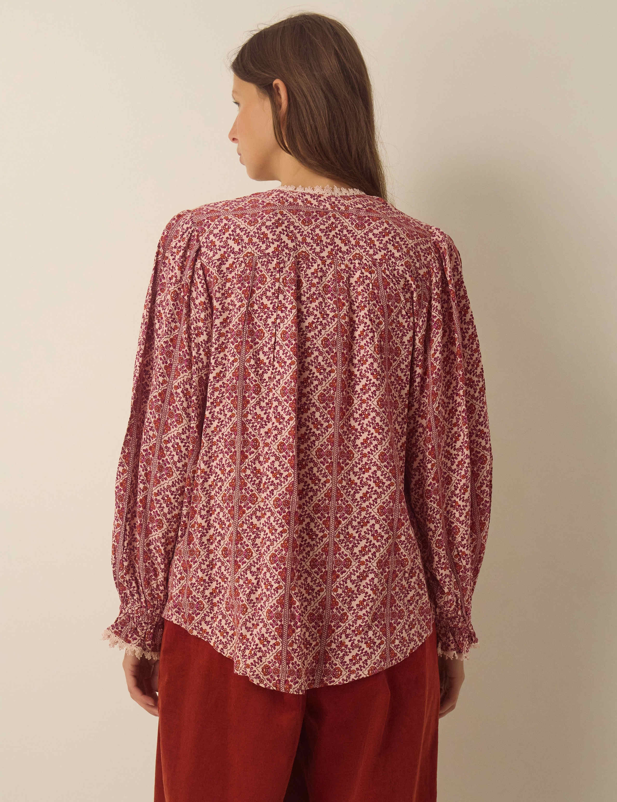 Printed Collared Top 2 of 4
