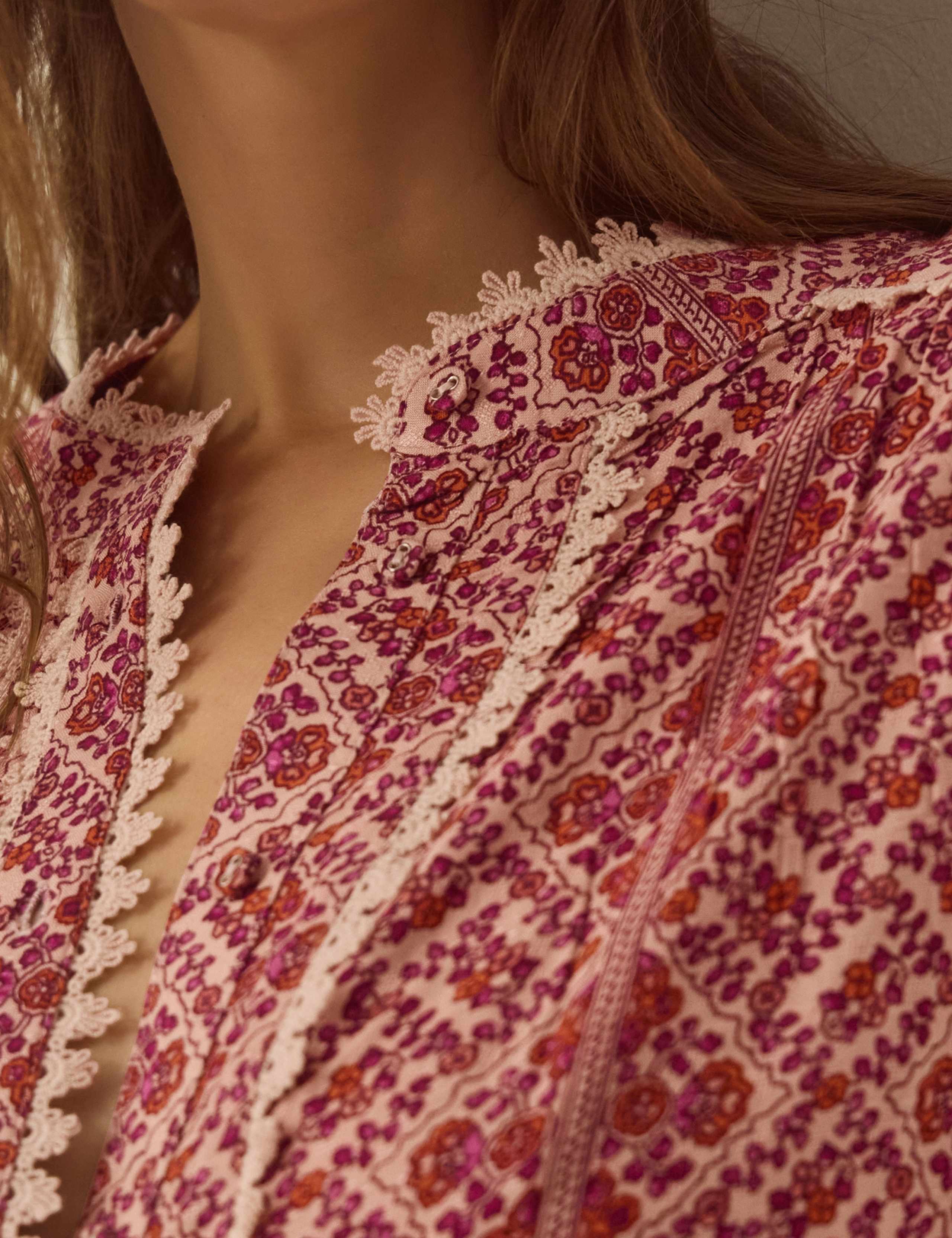 Printed Collared Top 4 of 4