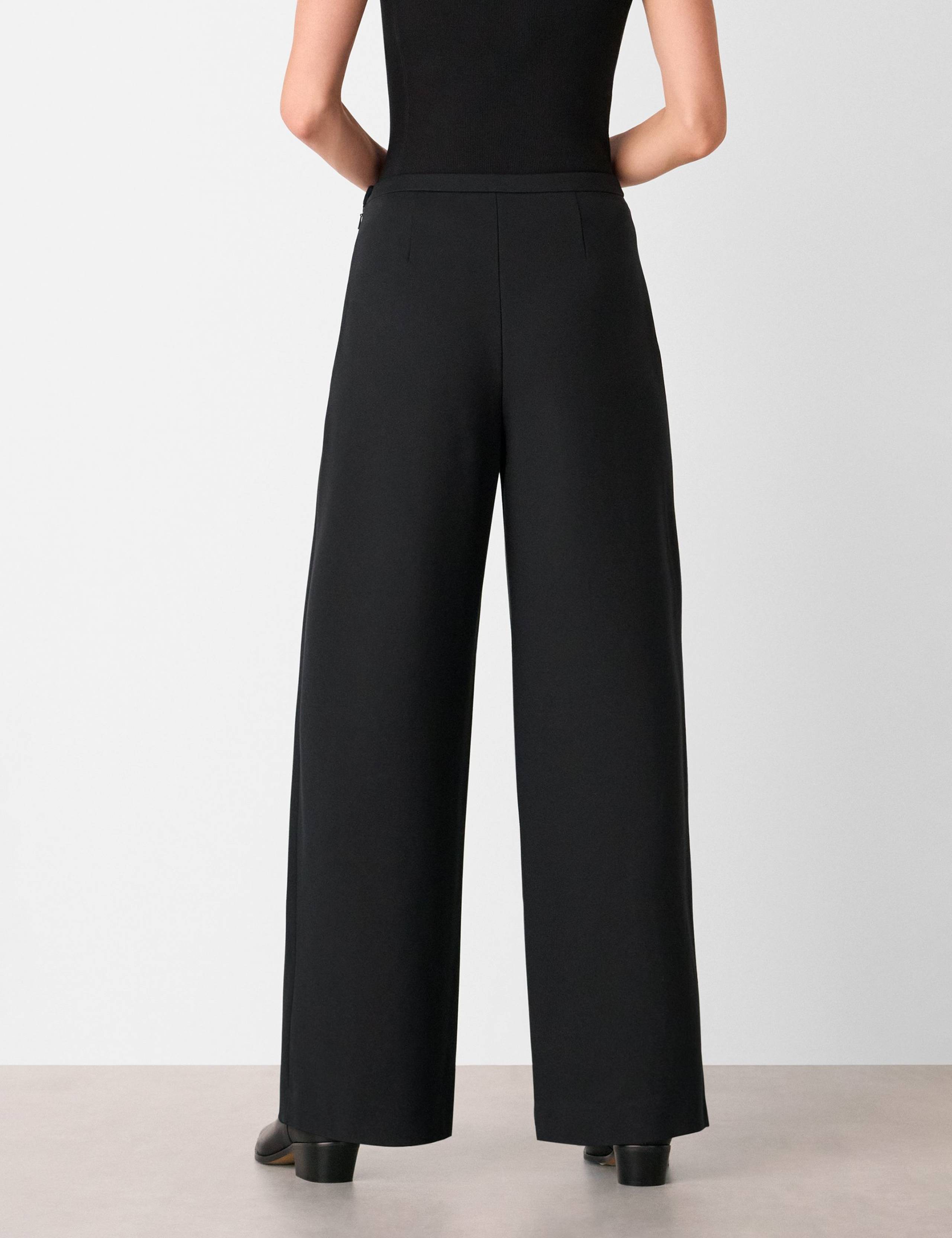 Jersey Side Zip Wide Leg Trousers 3 of 4