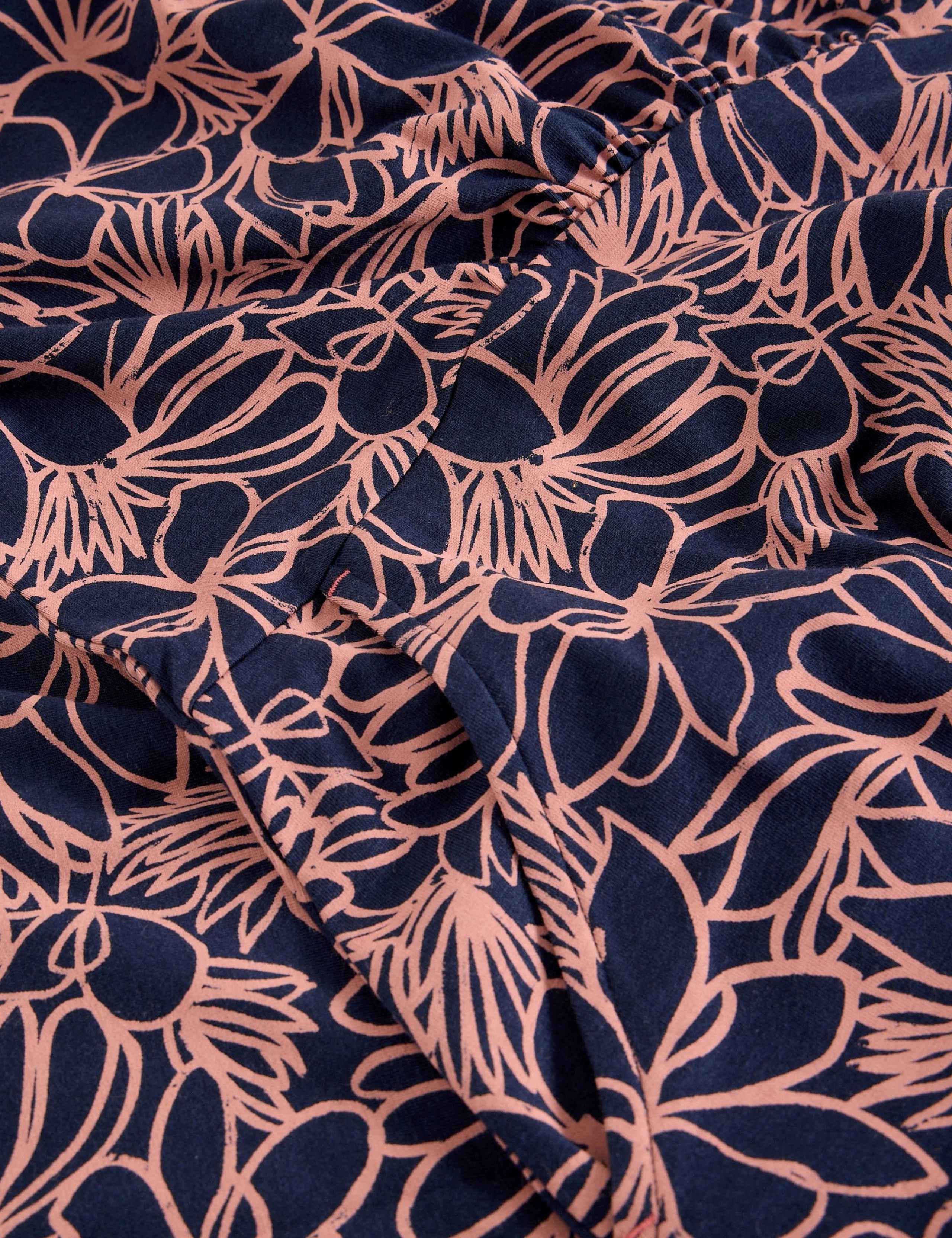 Cotton Rich Printed Knee Length Skater Dress 4 of 6