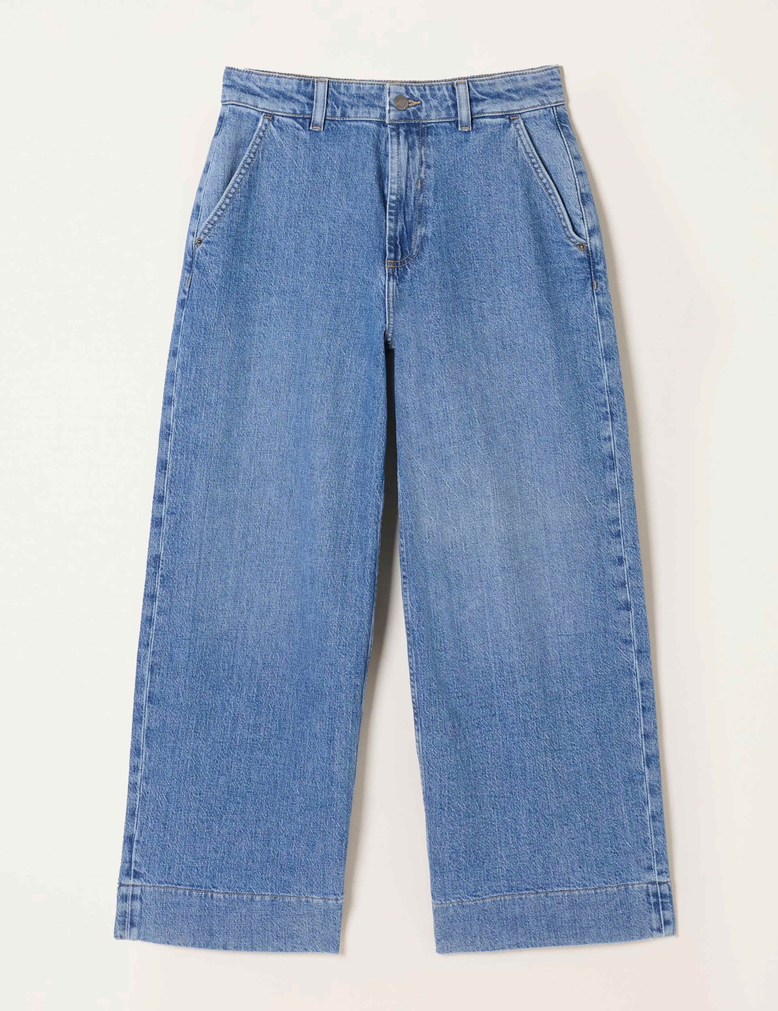 Wide Leg Cropped Jeans 2 of 6