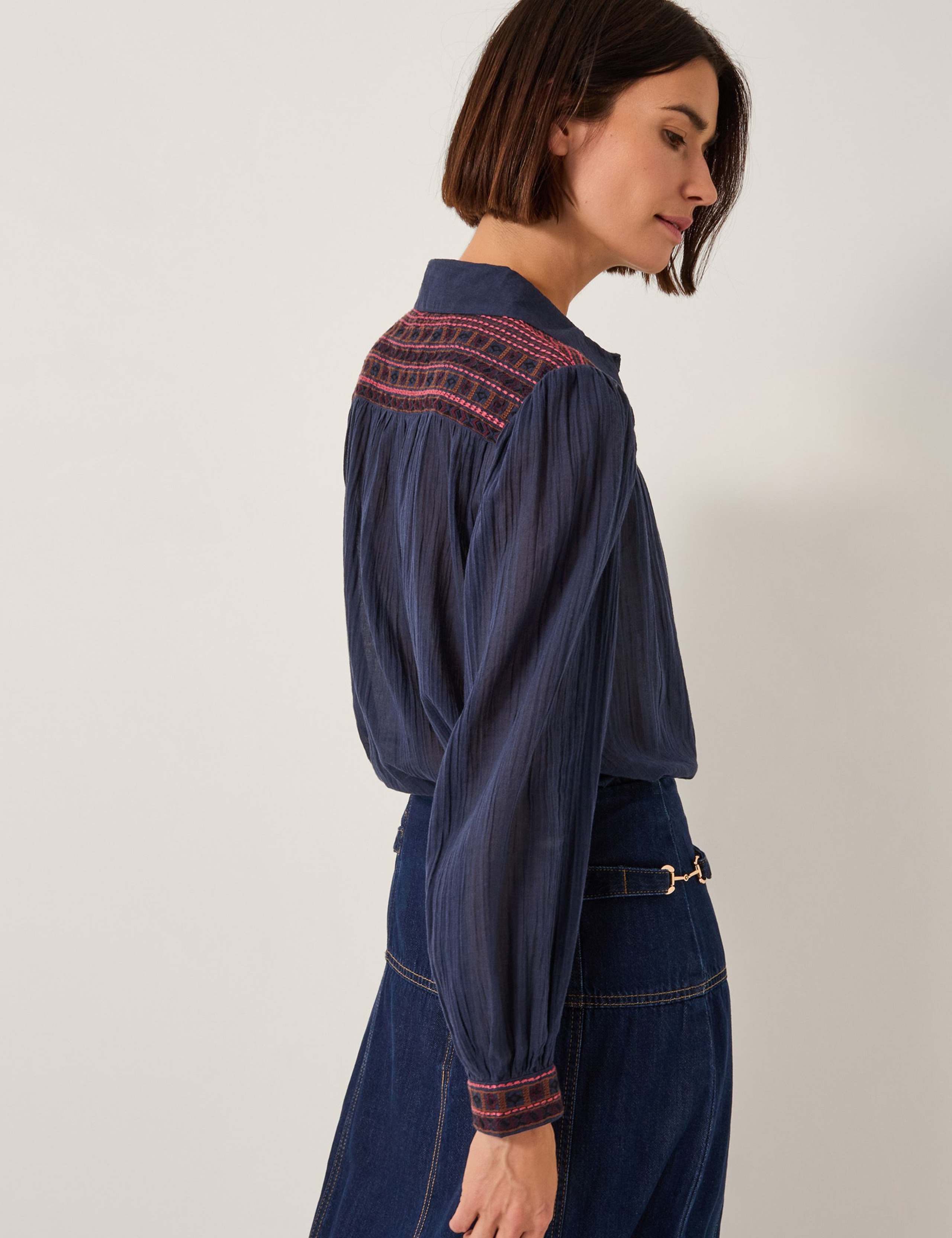 Pure Cotton Embroidered Shirt 3 of 4
