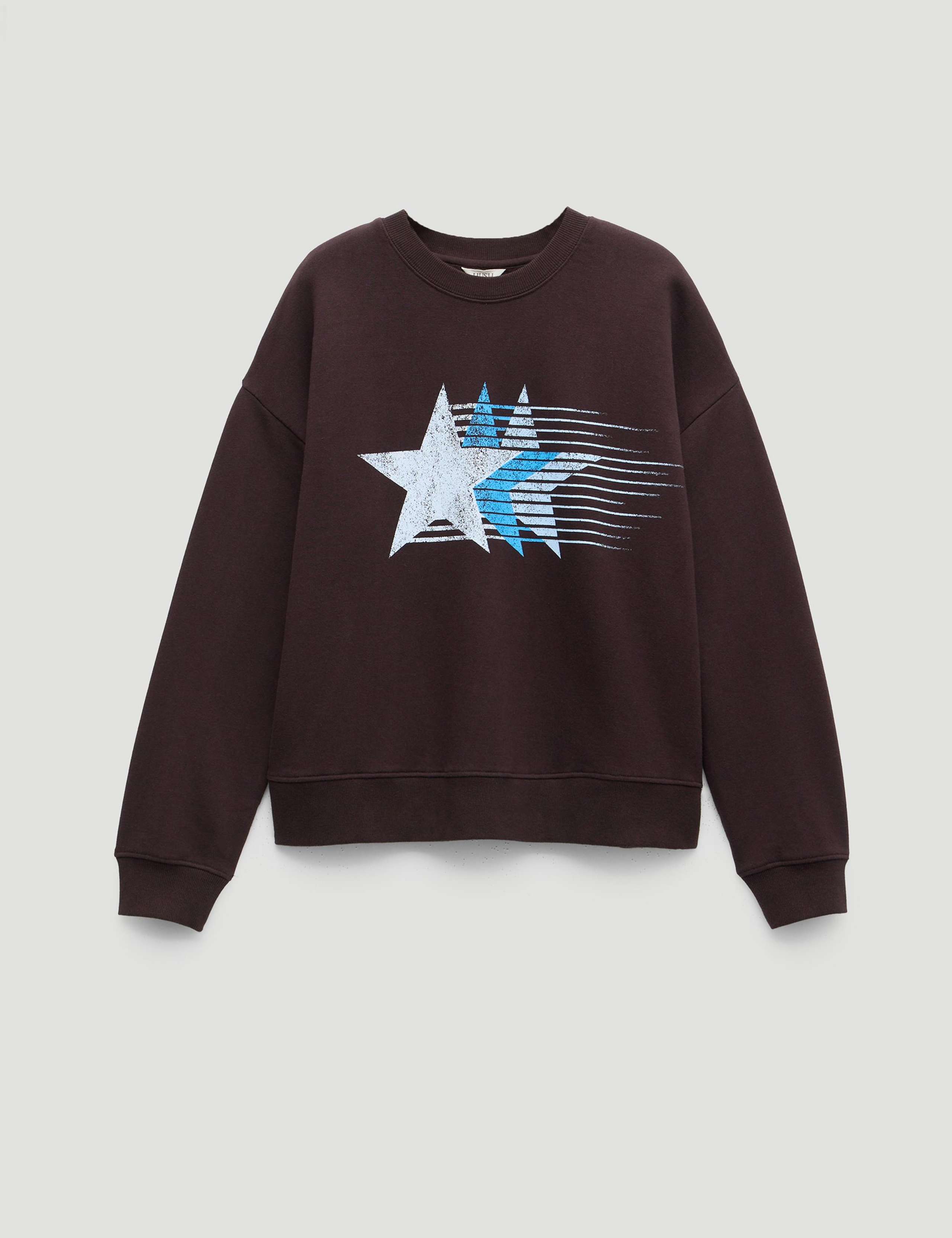 Pure Cotton Star Print Crew Neck Sweatshirt 2 of 5