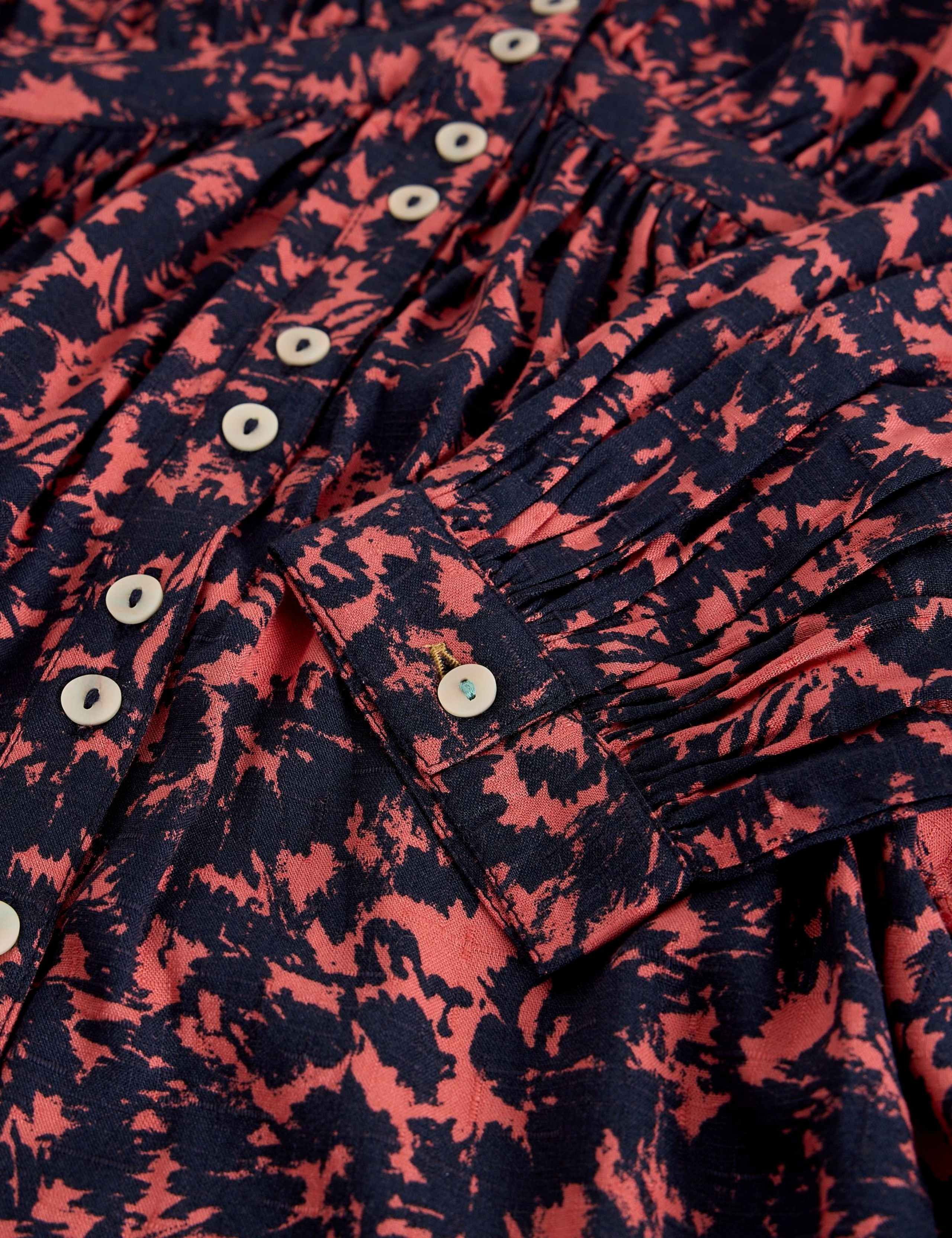 Floral V-Neck Button Through Tea Dress 6 of 6