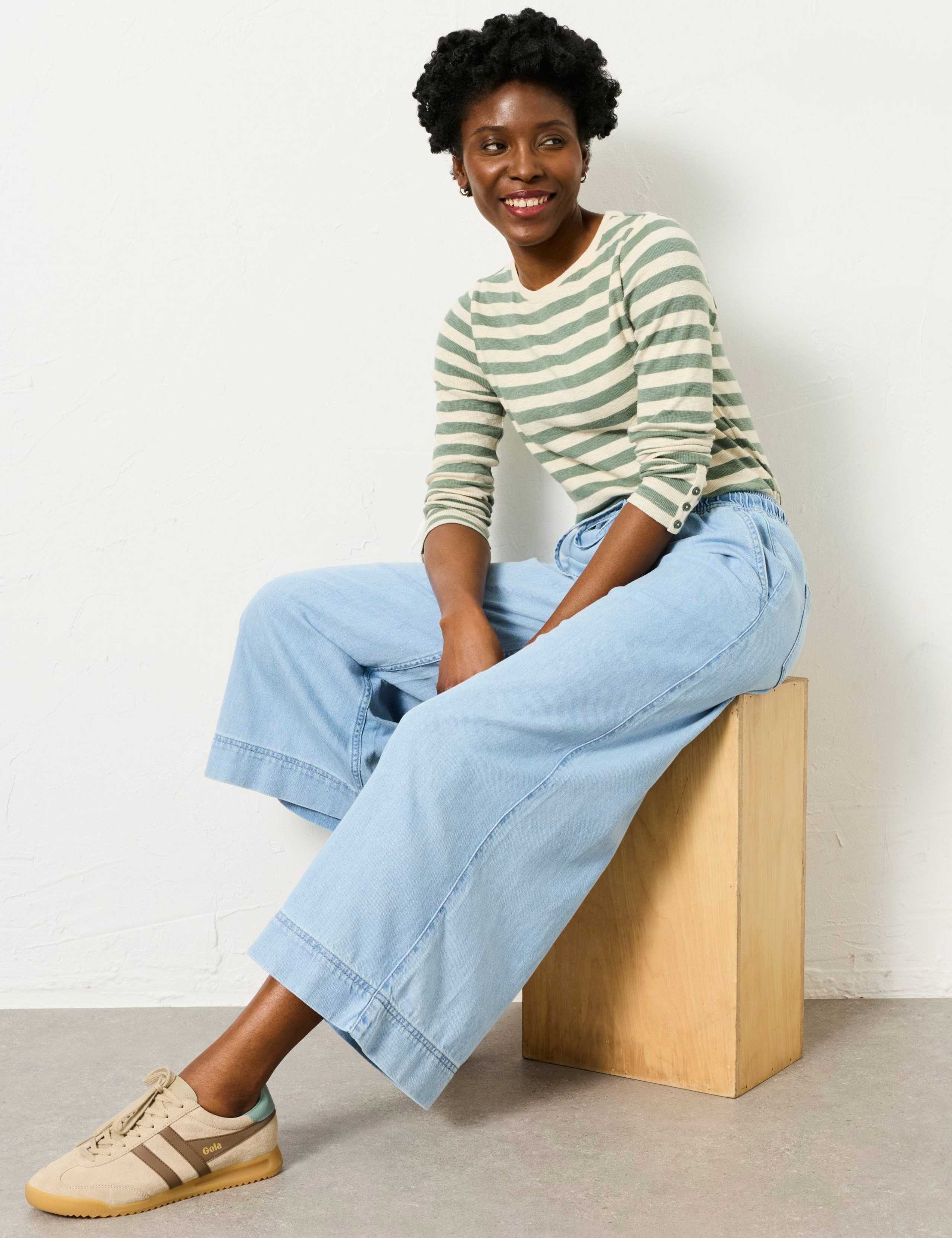 Wide Leg Ankle Grazer Jeans 4 of 7