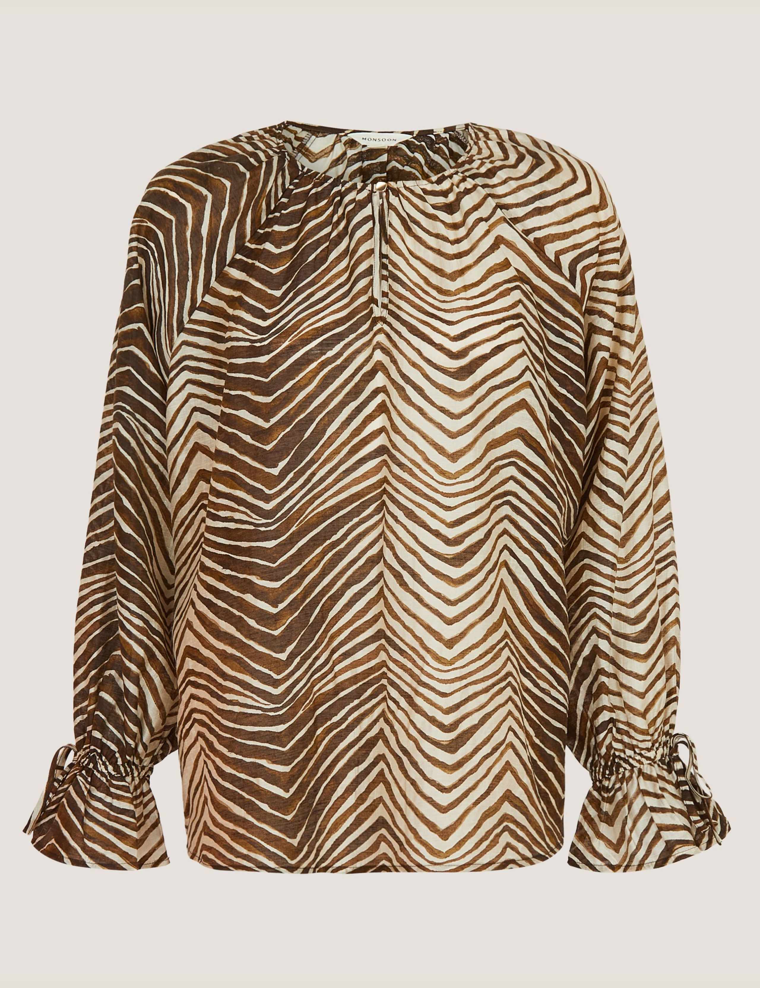 Tencel™ Rich Animal Print Blouse 2 of 5