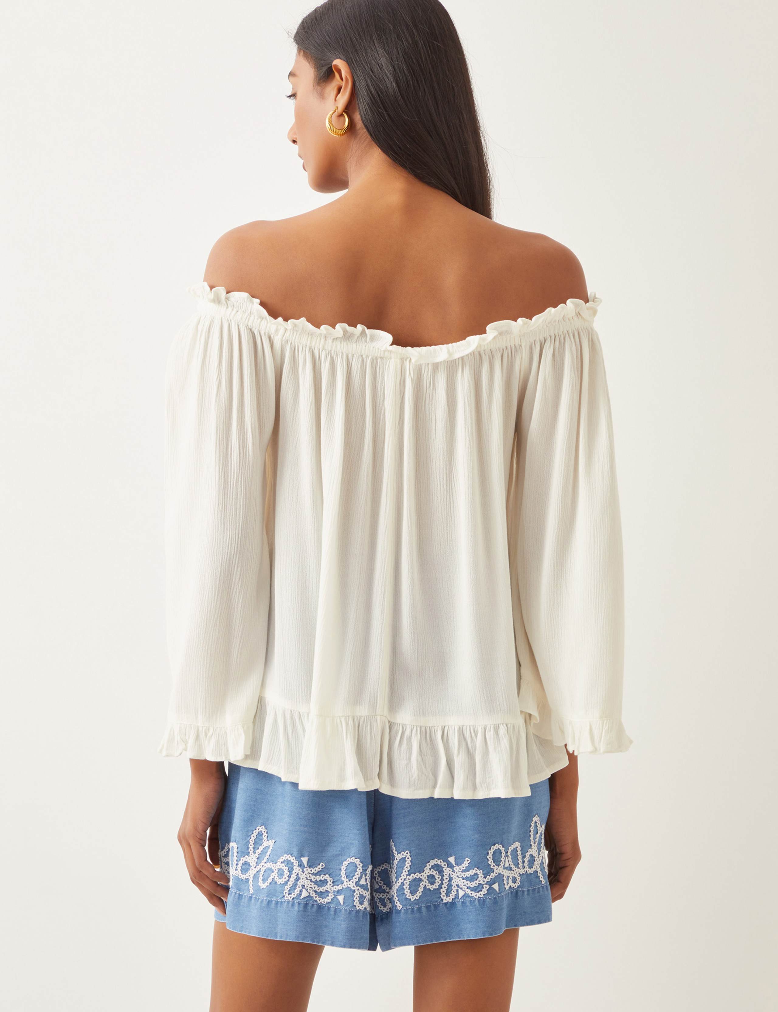 Off The Shoulder Frill Detail Top 4 of 4