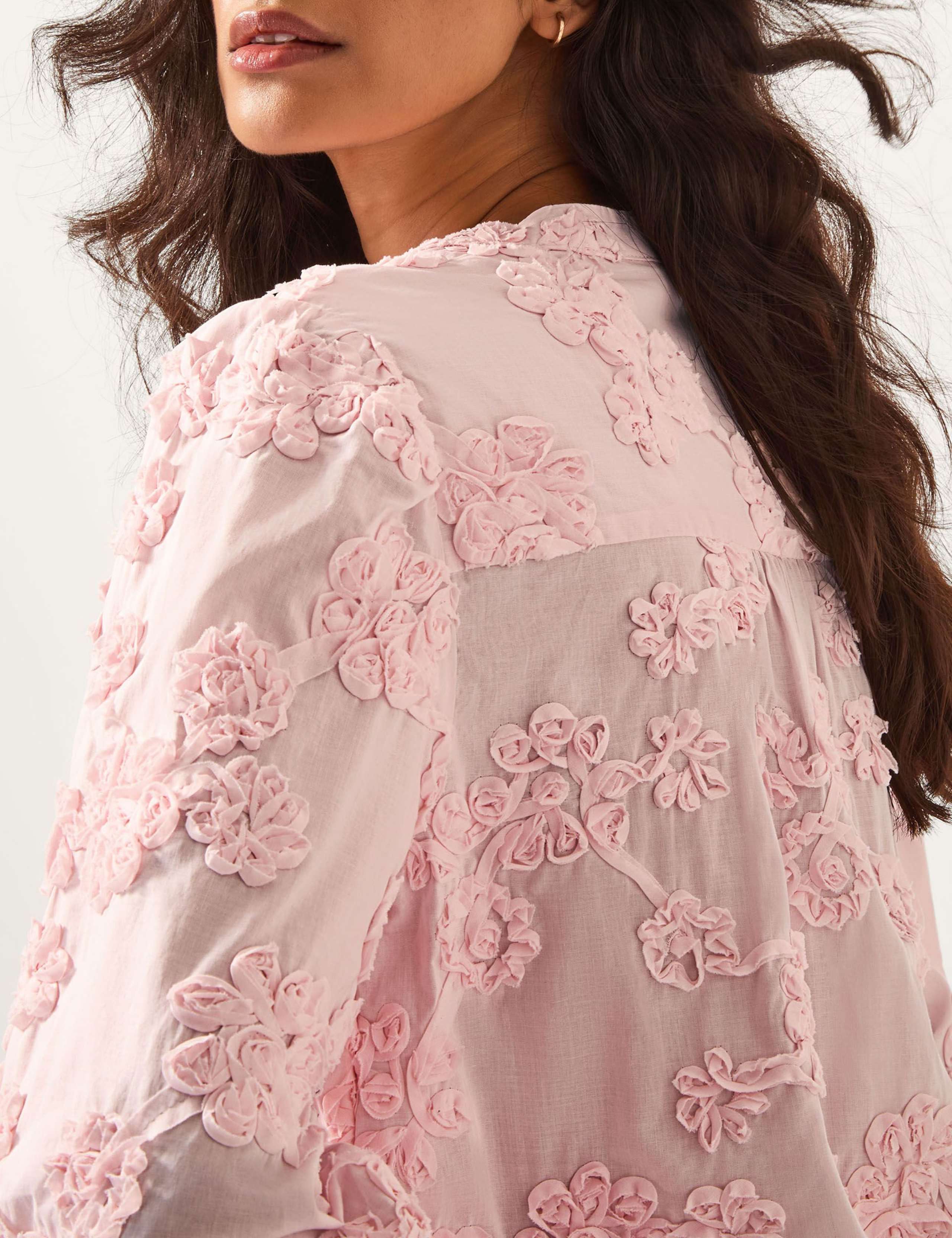 Pure Cotton Applique Floral Top? 5 of 5