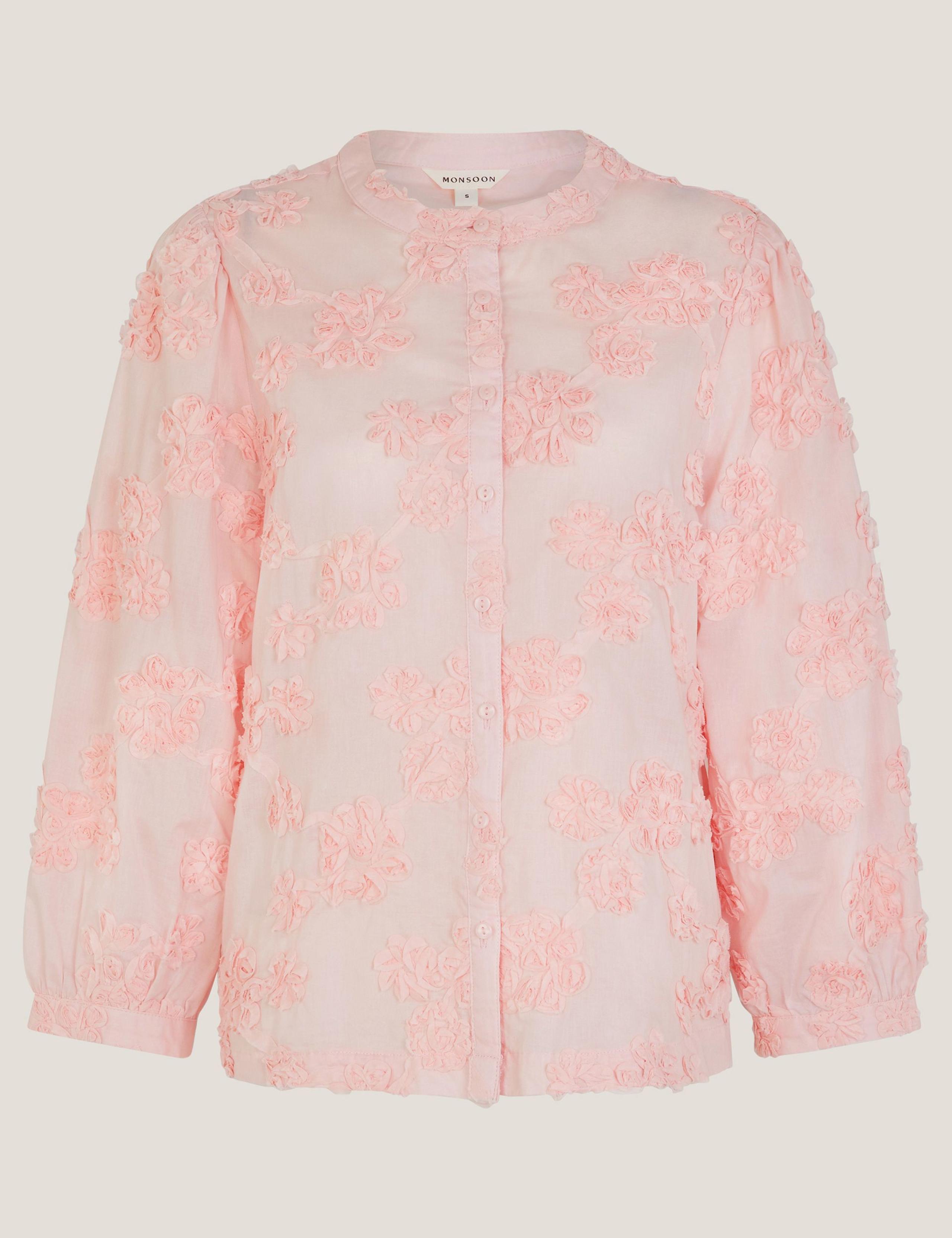 Pure Cotton Applique Floral Top? 2 of 5