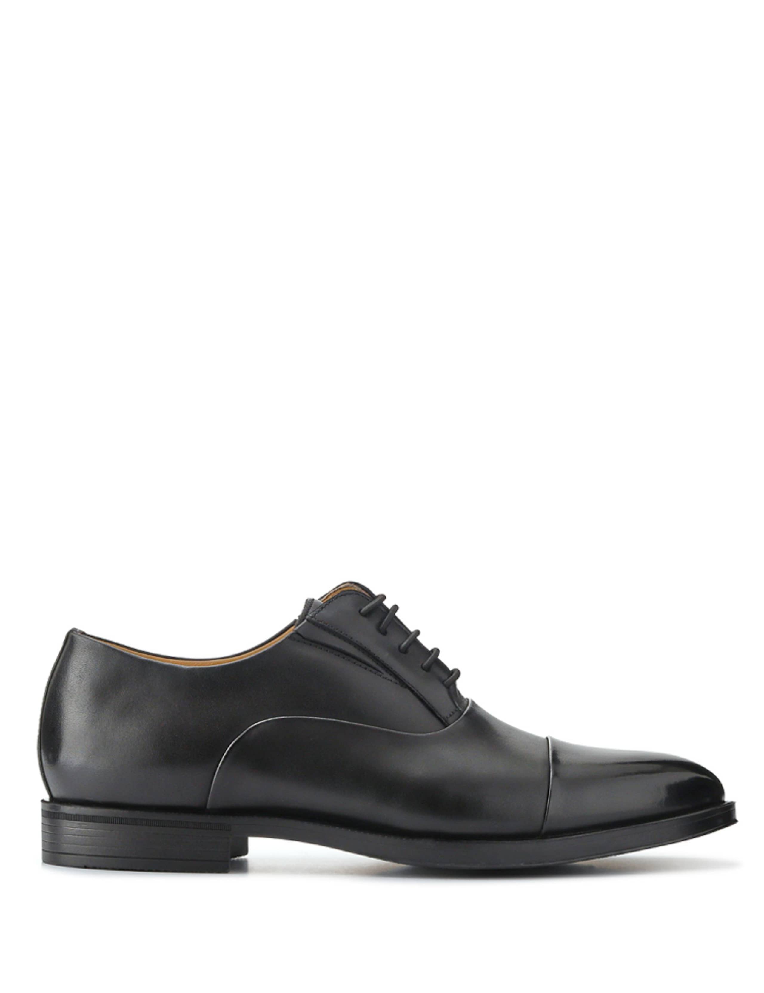 Wide Fit Leather Pull-on Oxford Shoes 1 of 6