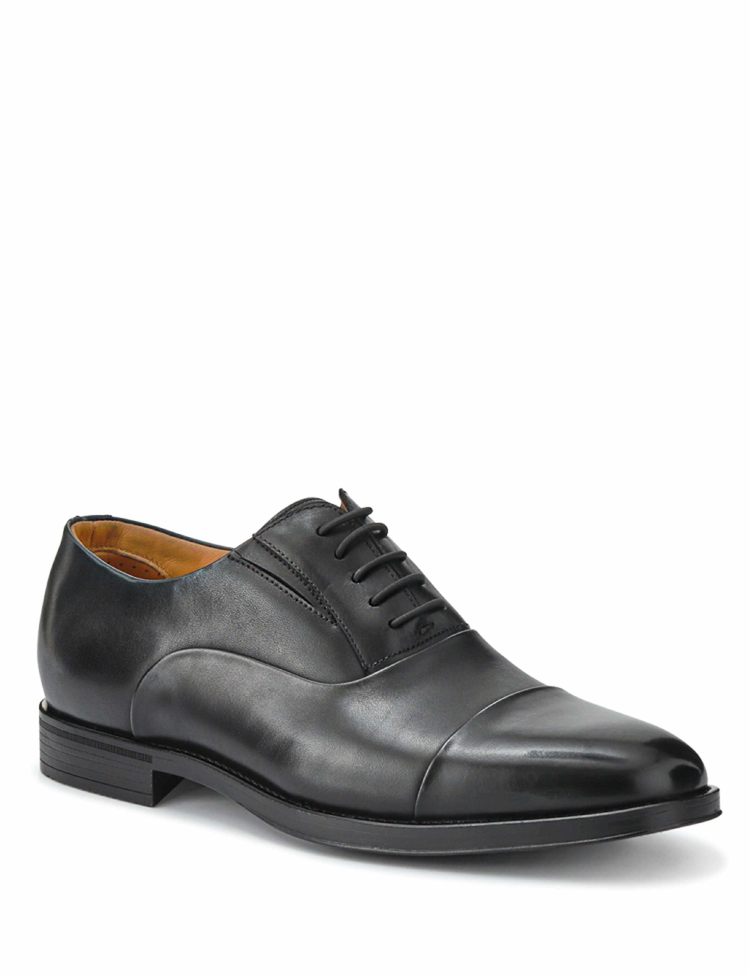 Wide Fit Leather Pull-on Oxford Shoes 2 of 6