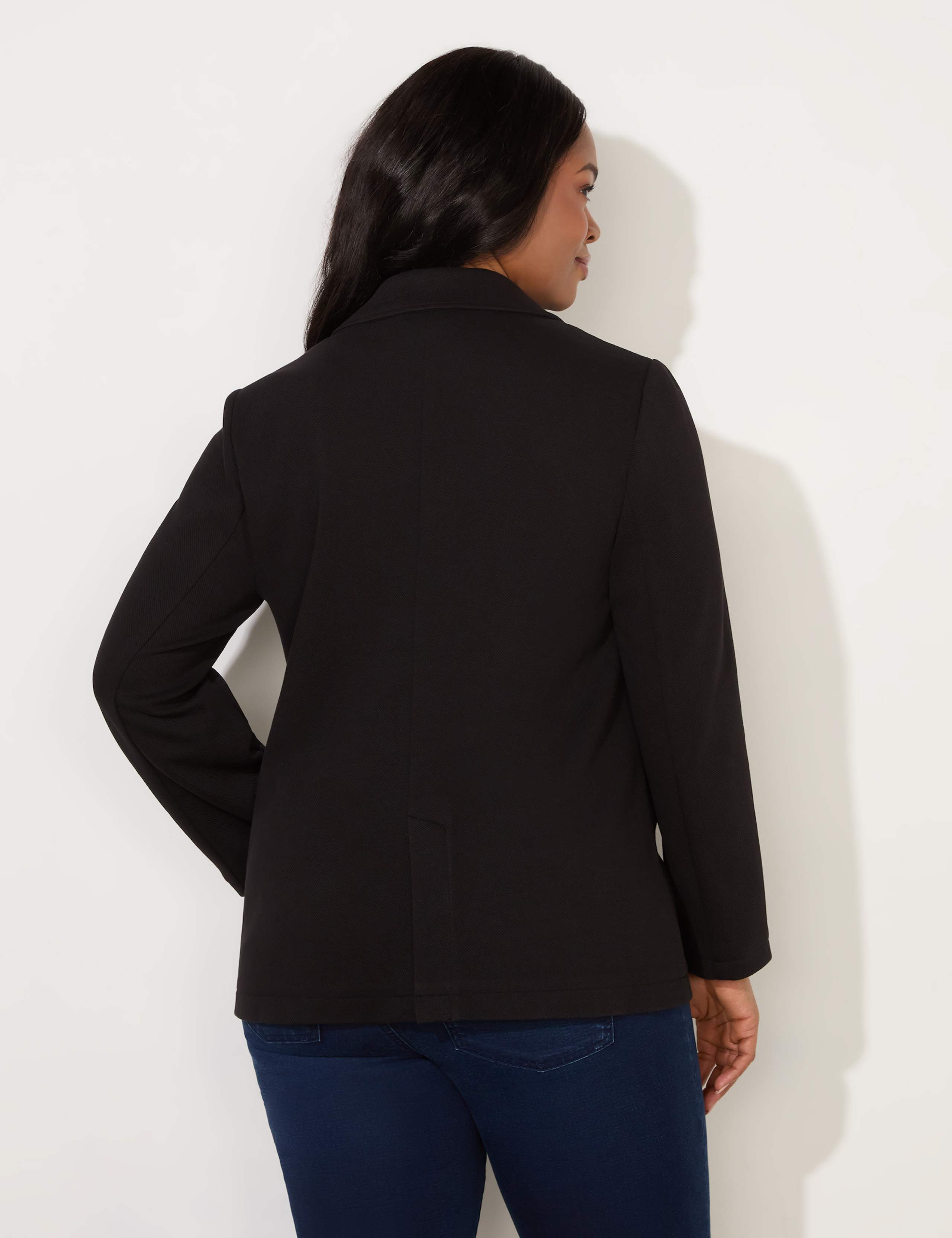 Jersey Relaxed Single Breasted Blazer 6 of 7