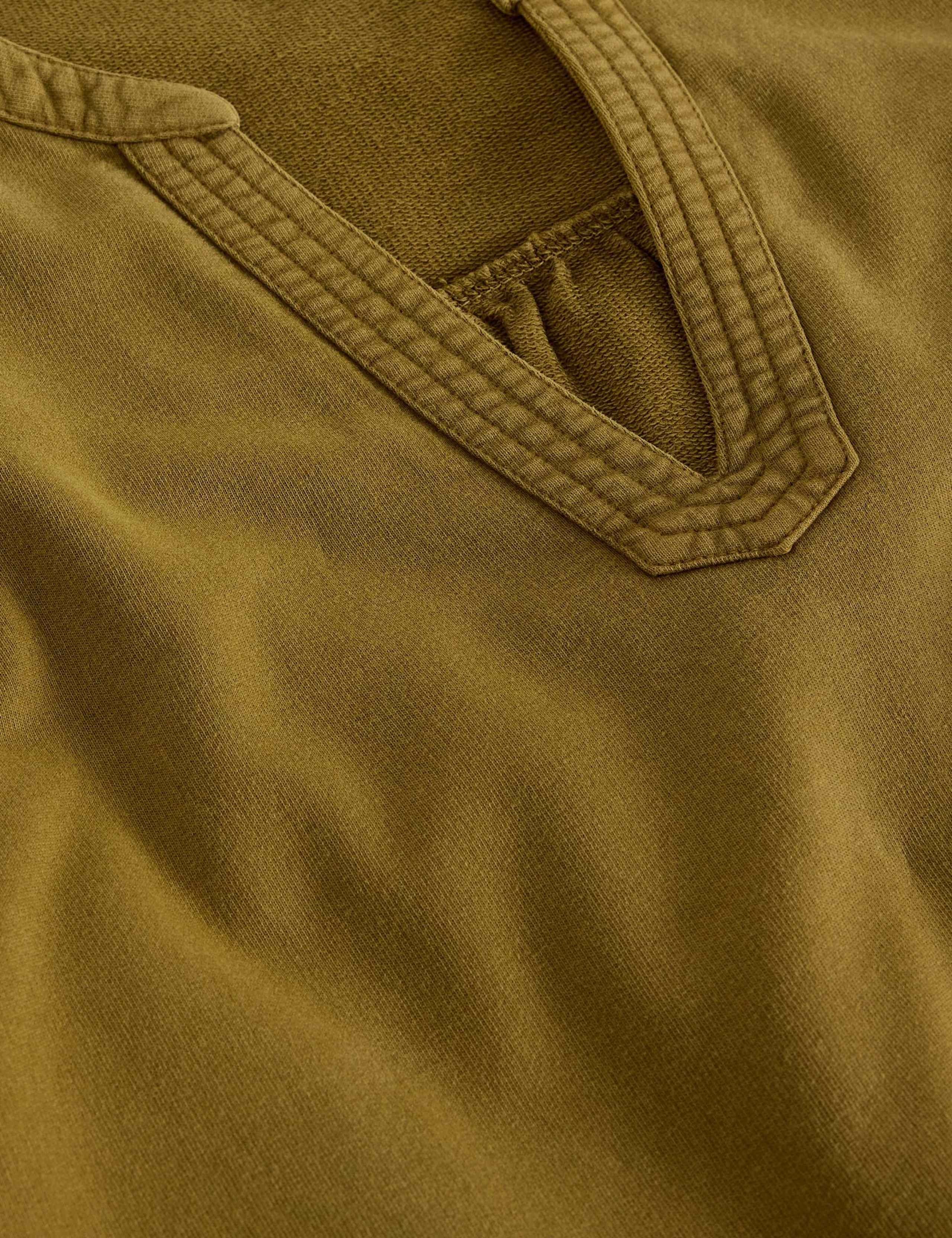 Pure Cotton Notch Neck Midi Waisted Dress 6 of 6