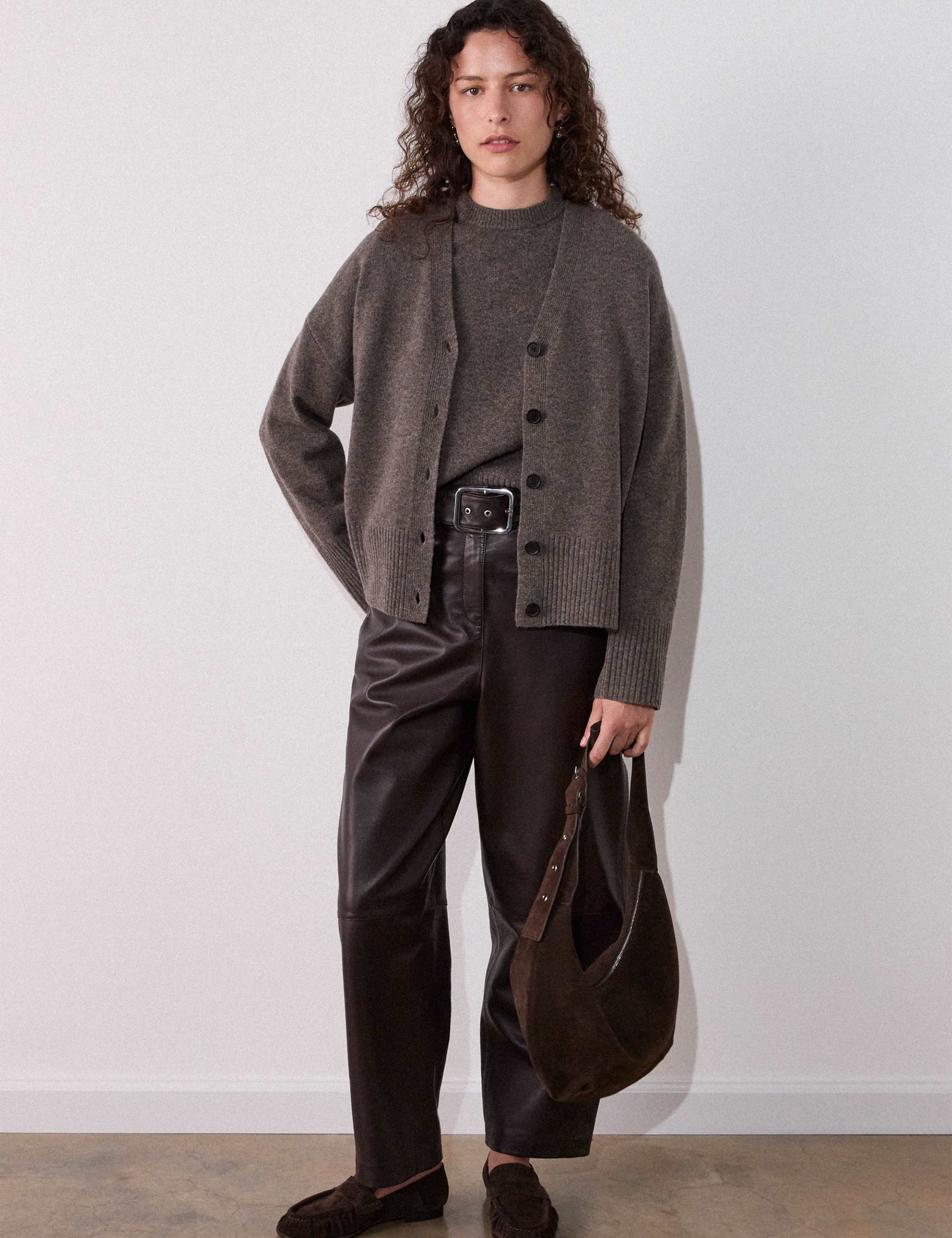 Pure Wool V-Neck Button Front Cardigan 4 of 6