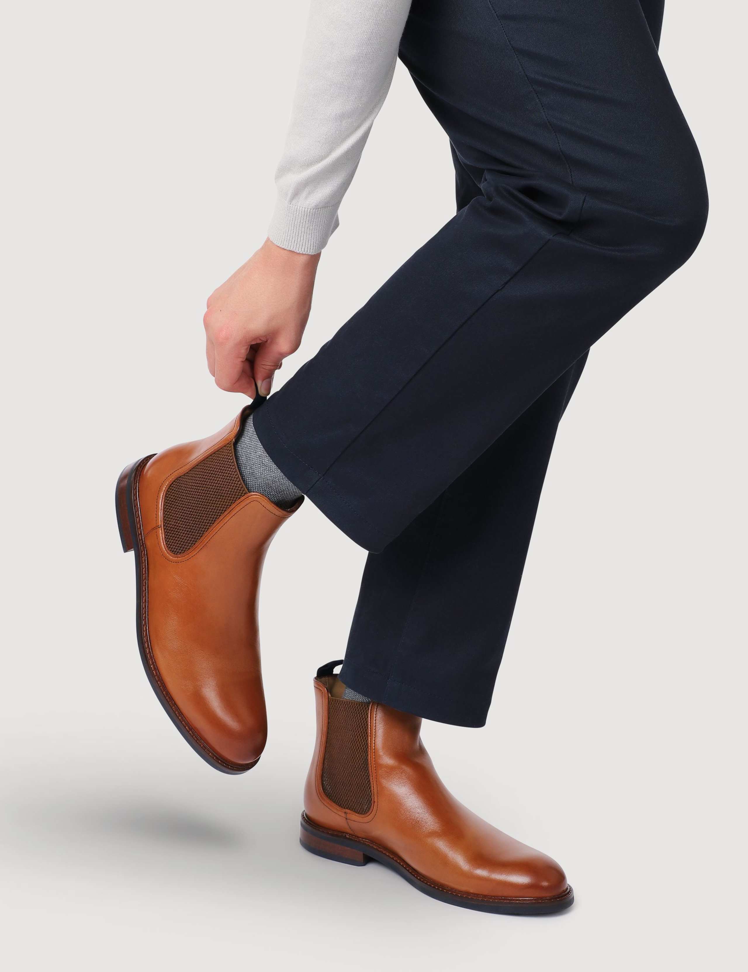 Leather Pull-On Chelsea Boots 6 of 6